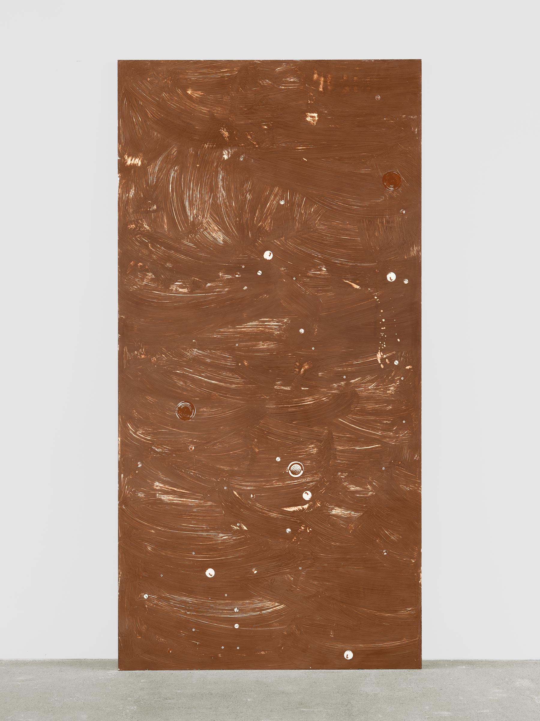 Alex Kwartler, Night Sky IV, 2022, Venetian plaster on plywood, 96 x 48 in.