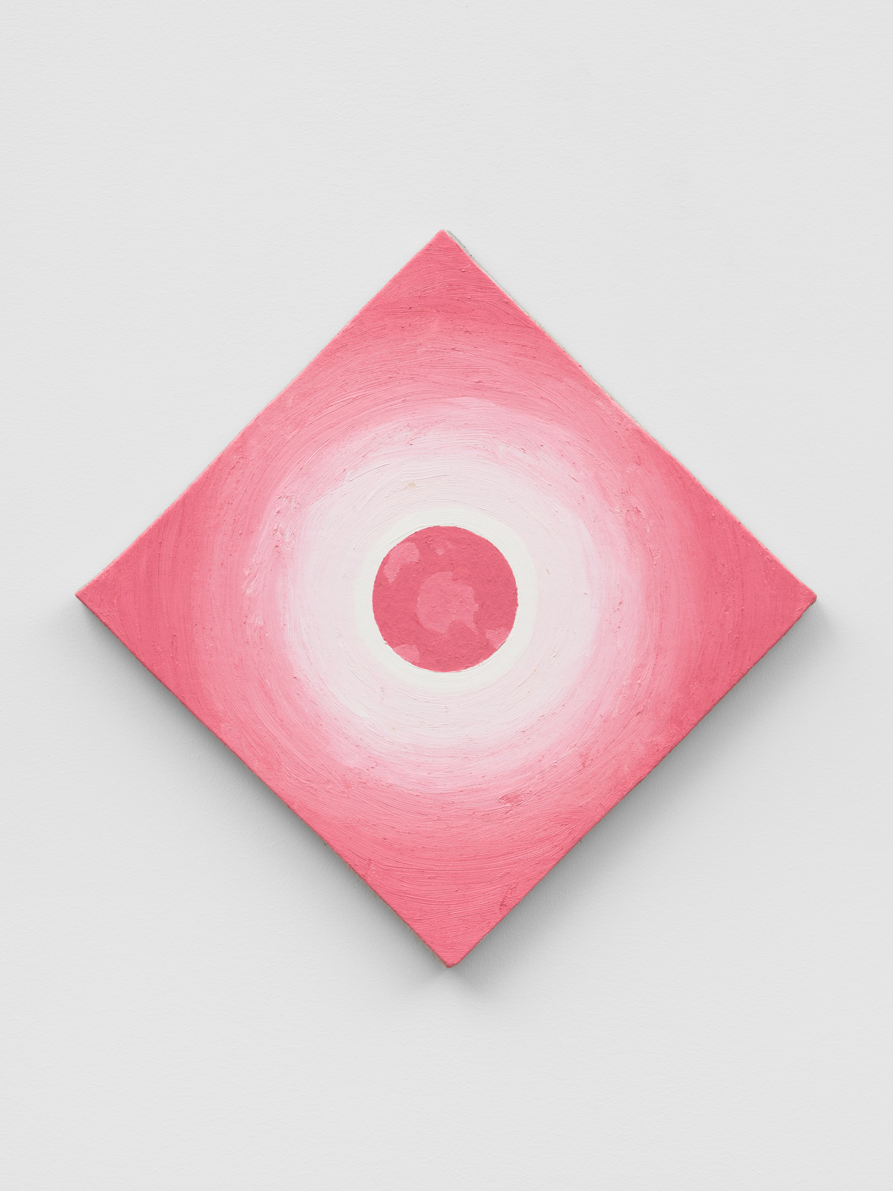 Alex Kwartler, Eclipse (Pink), 2022, Oil on linen, 16 x 16 in.