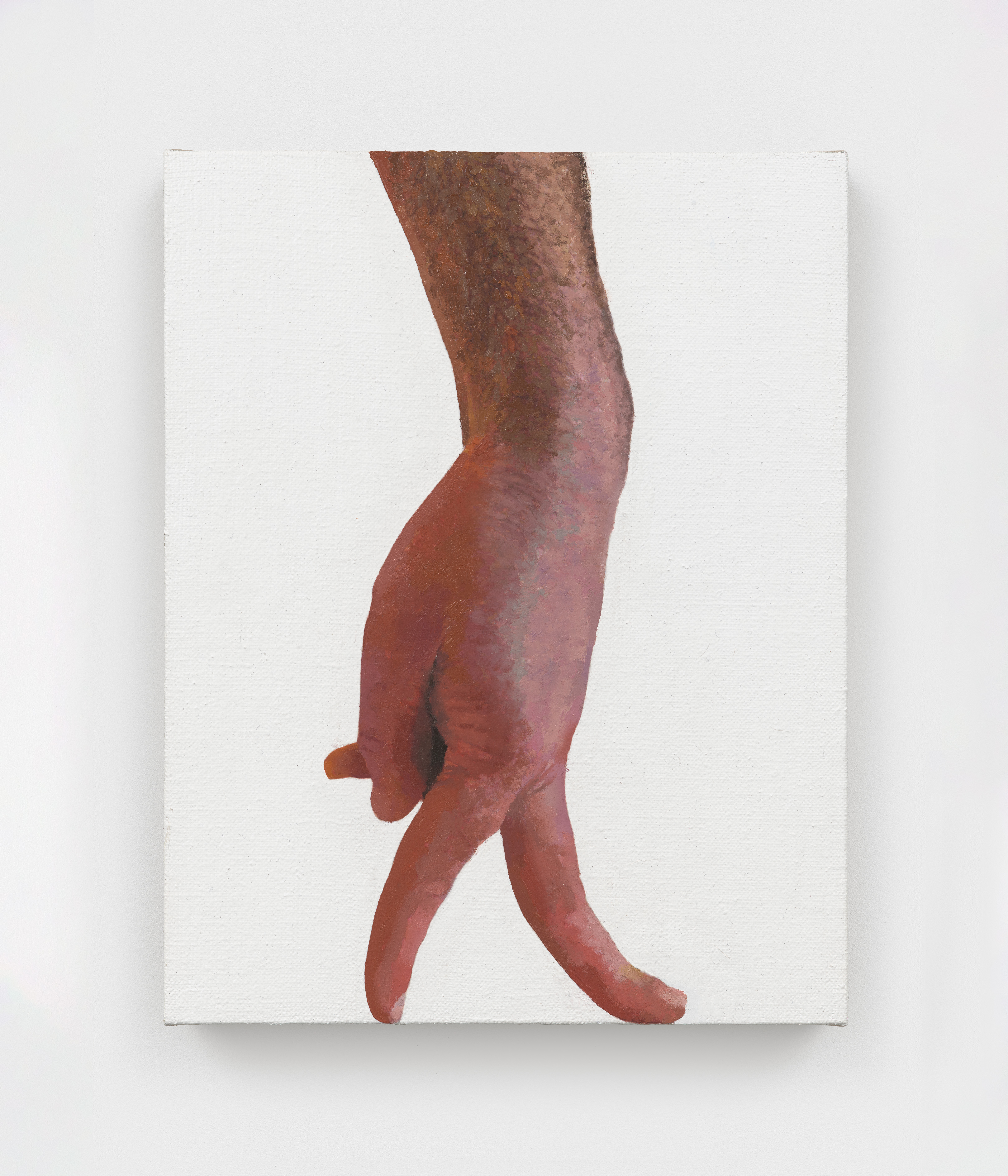 Alex Kwartler, Left, 2025, Oil on linen, 14 x 11 in.