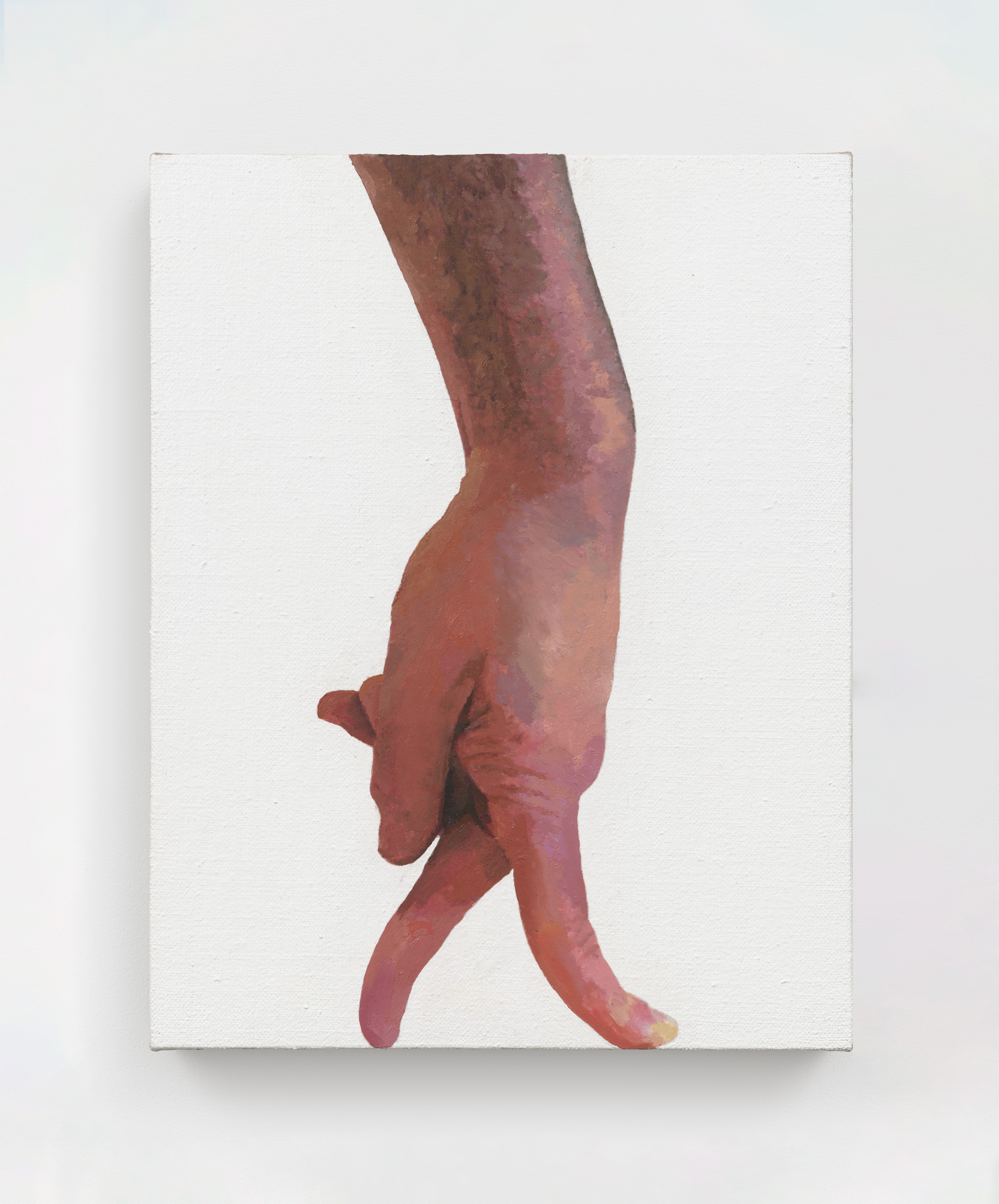 Alex Kwartler, Right, 2025, Oil on linen, 14 x 11 in.