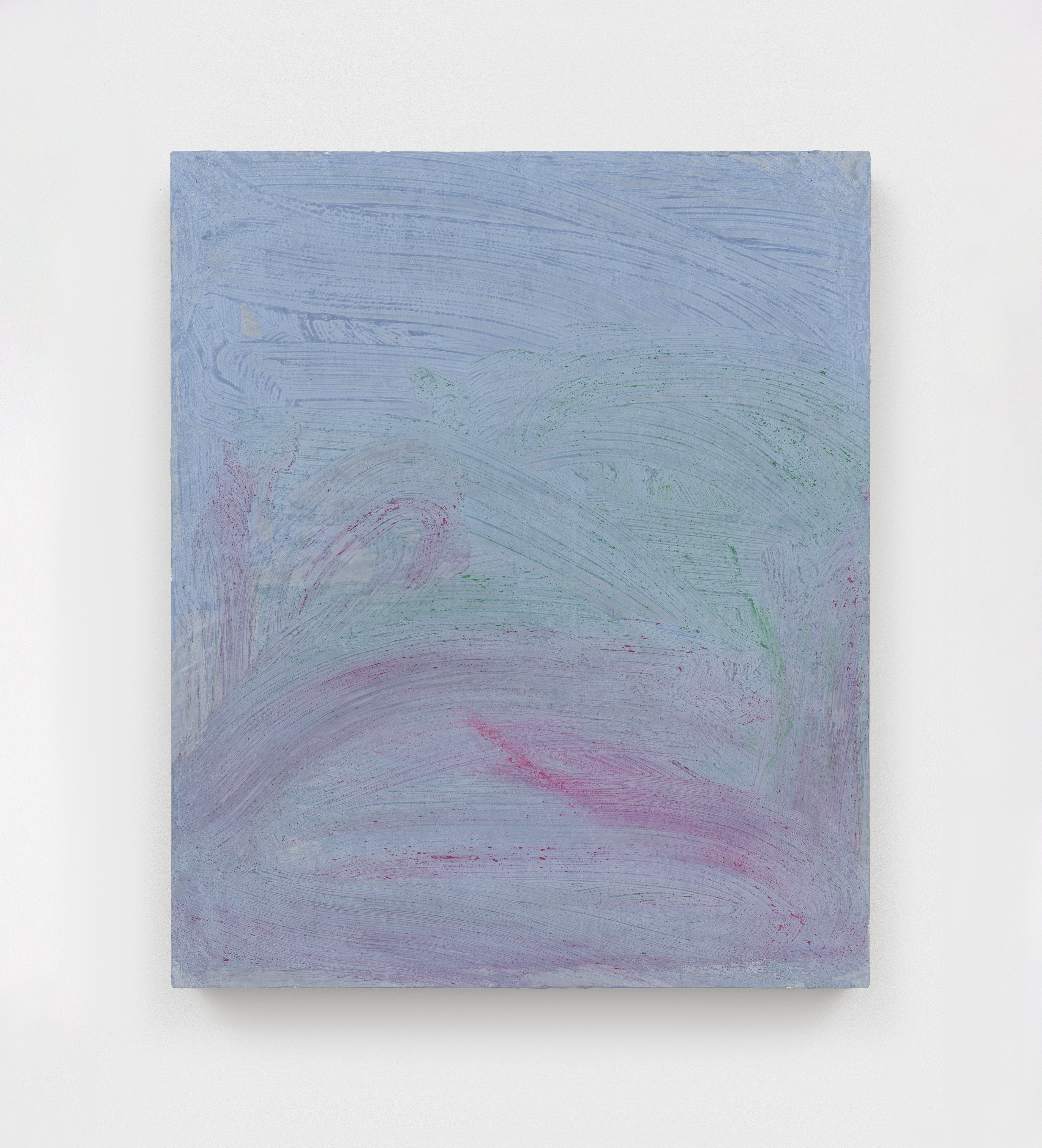 Alex Kwartler, Detour, 2025, Pigmented plaster on panel, 24 x 20 in.