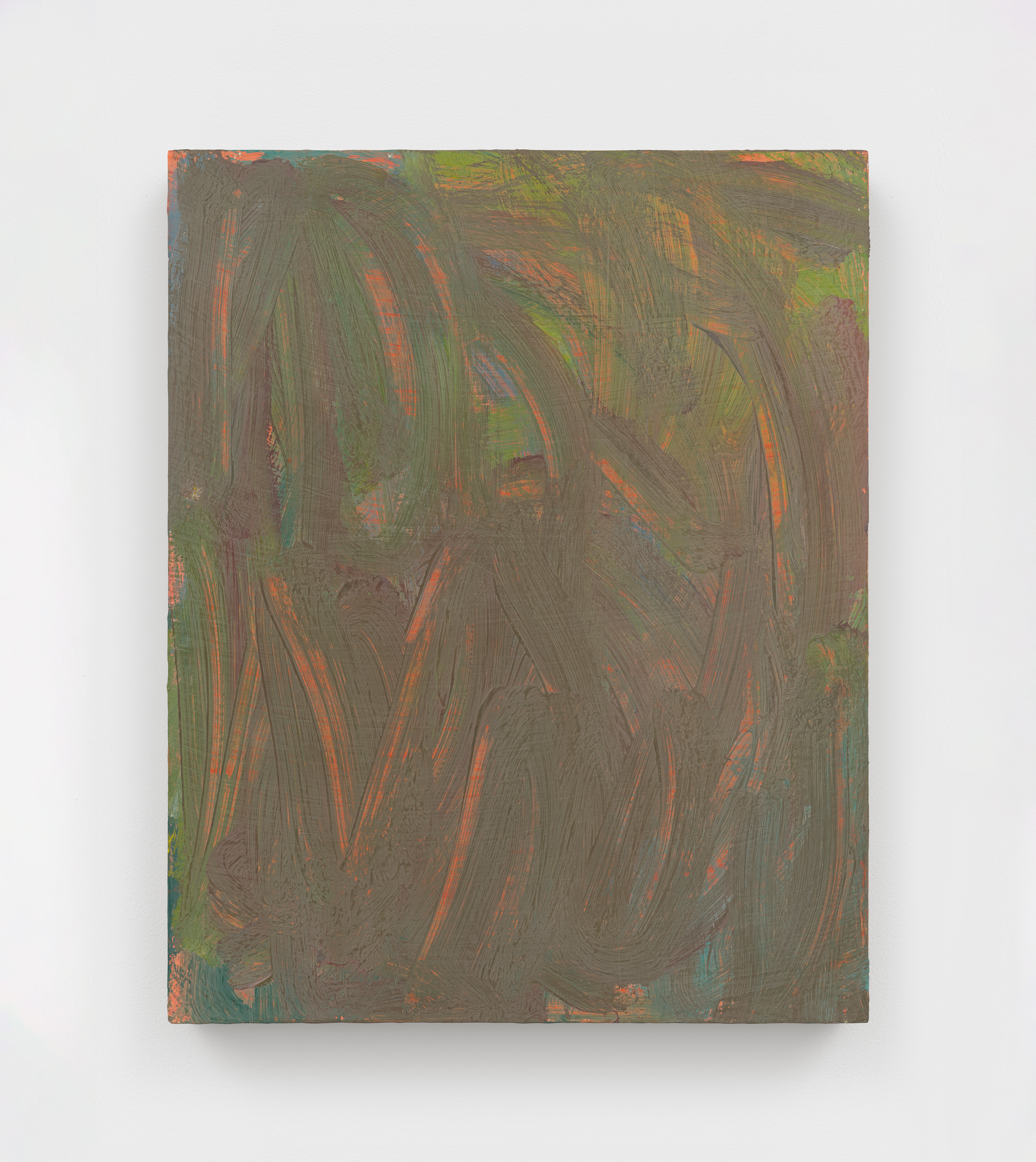 Alex Kwartler, Injured?, 2024, Pigmented plaster on panel, 20 x 16 in.