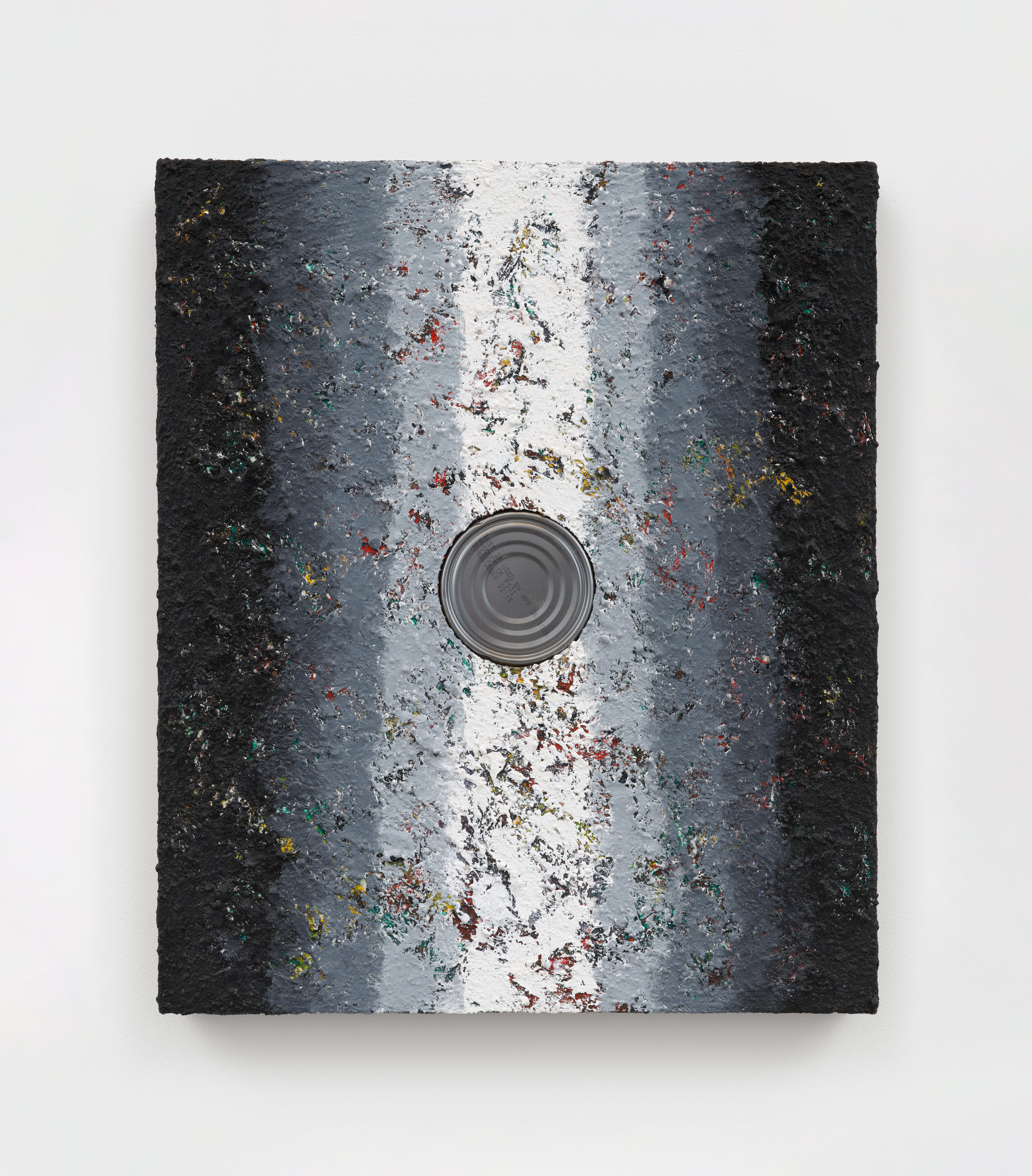 Alex Kwartler, Opening, 2020-2024, Oil and acrylic on linen with can, 18 x 15 in.