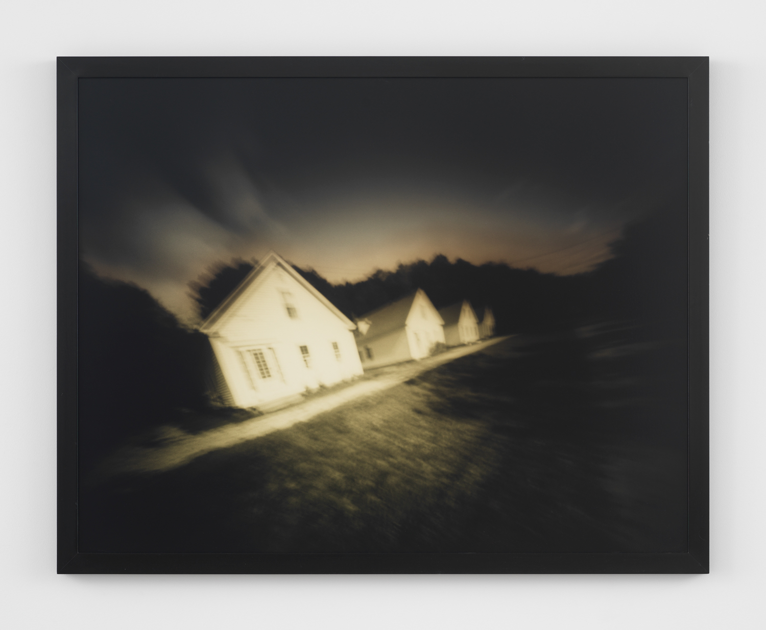 Barbara Ess, No Title (Row of Houses), 1997-98, C-Print, 43 1/8 x 54 5/8 x 1 3/4 in.