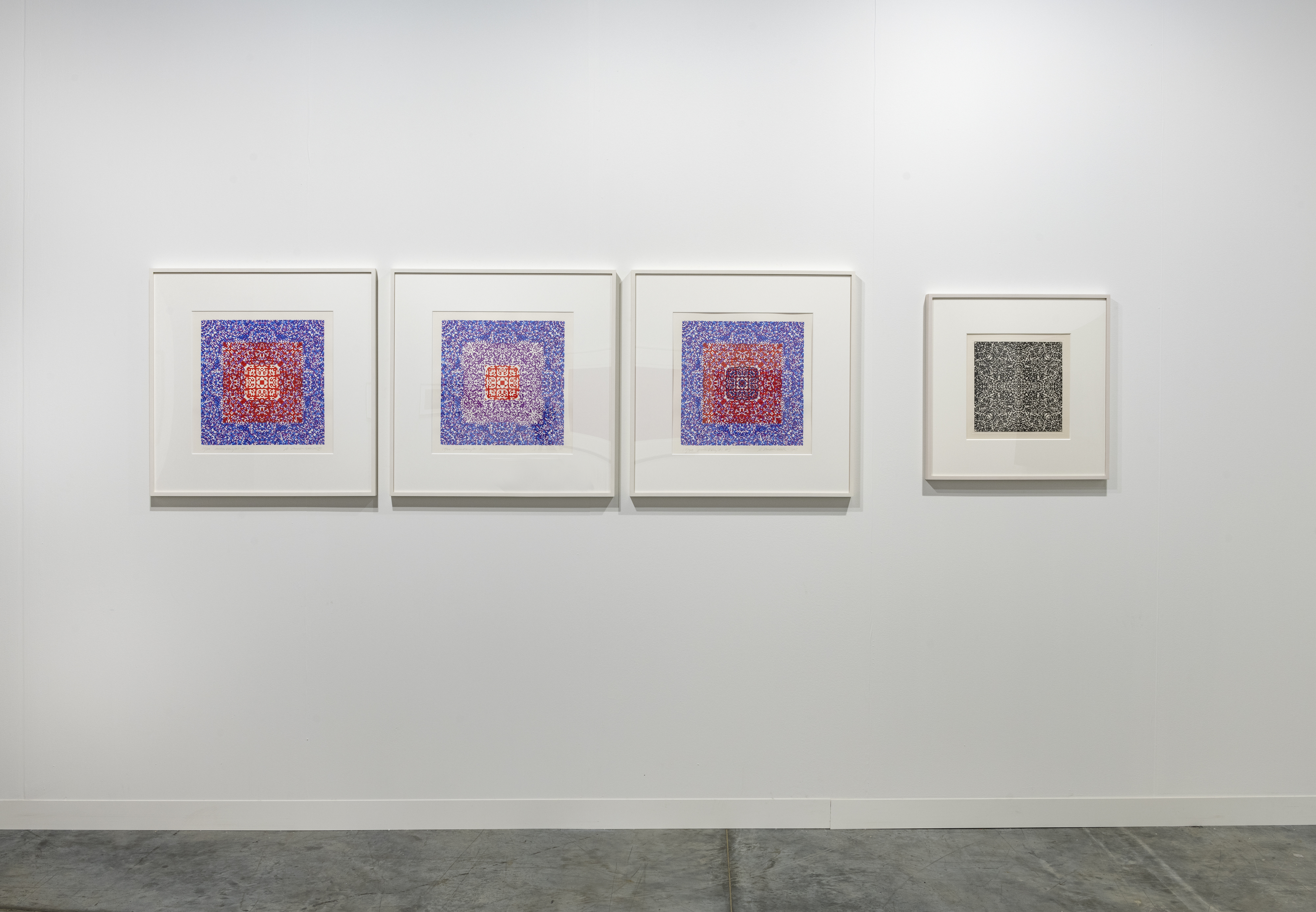 Installation view, Art Basel Miami Beach: Stan VanDerBeek, Magenta Plains, Miami, FL 2023