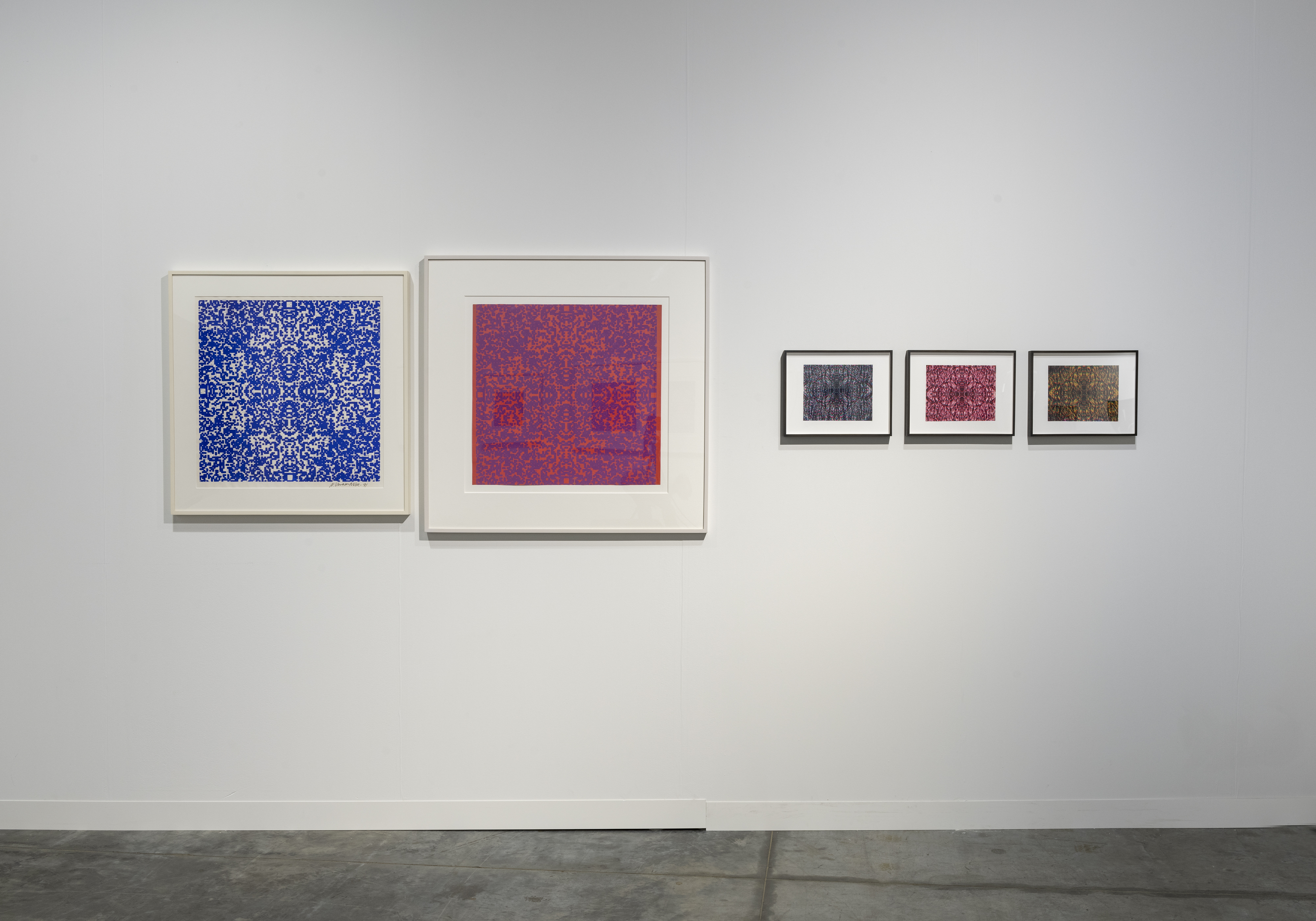 Installation view, Art Basel Miami Beach: Stan VanDerBeek, Magenta Plains, Miami, FL 2023