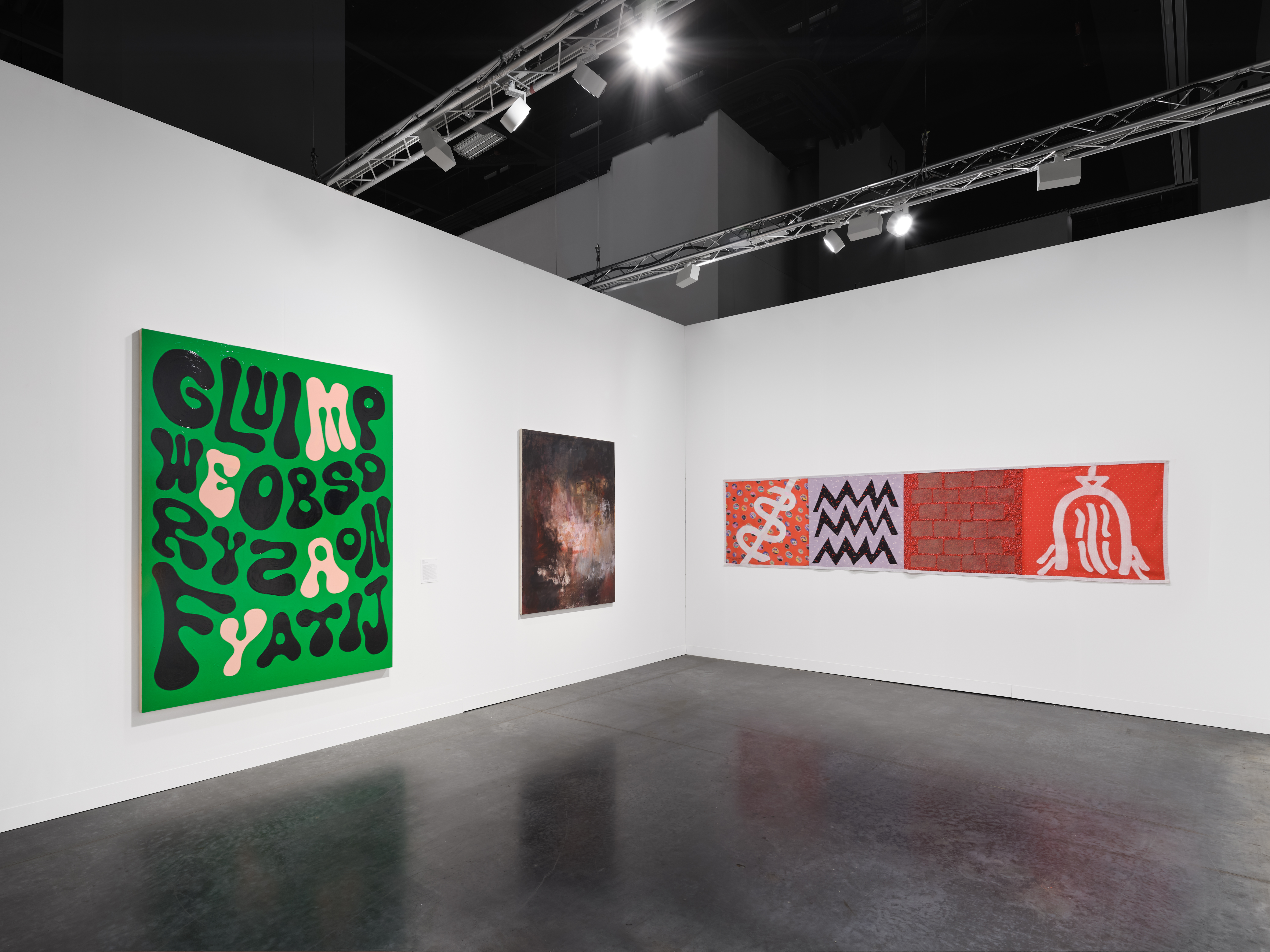 Installation view, Magenta Plains at Art Basel Miami Beach, Miami, FL, 2024. Photography courtesy of Olympia Shannon.