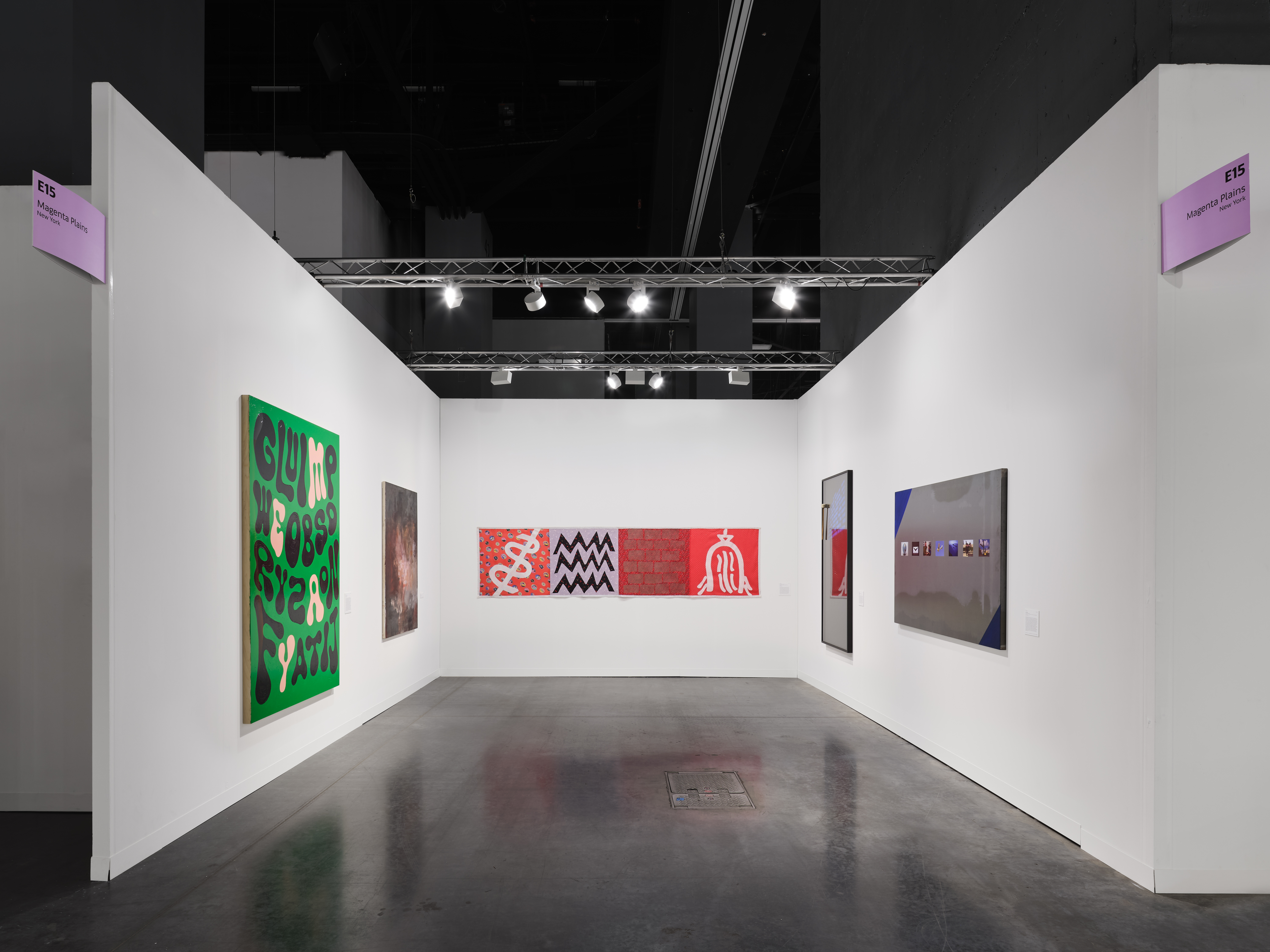 Installation view, Magenta Plains at Art Basel Miami Beach, Miami, FL, 2024. Photography courtesy of Olympia Shannon.