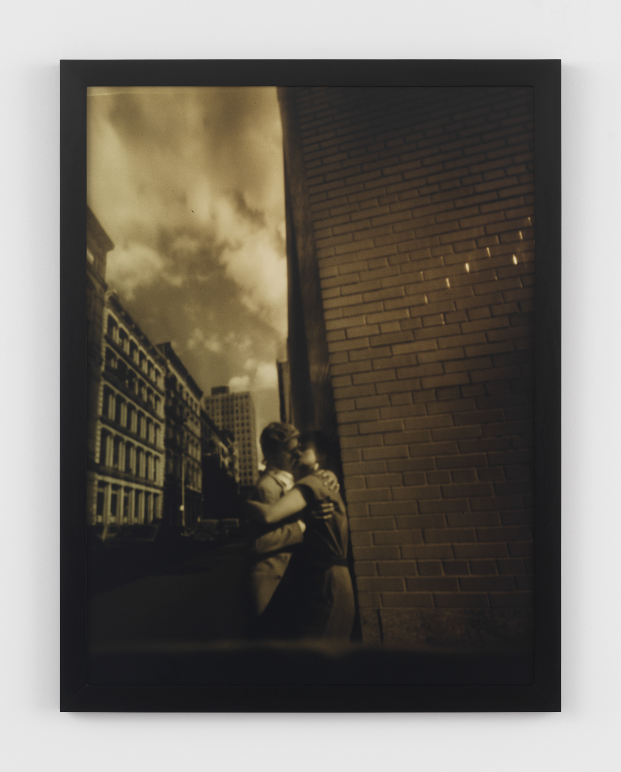 Barbara Ess, Kiss on Street, 1984, C-print, 42 5/8 x 32 11/16 x 1 1/8 in.