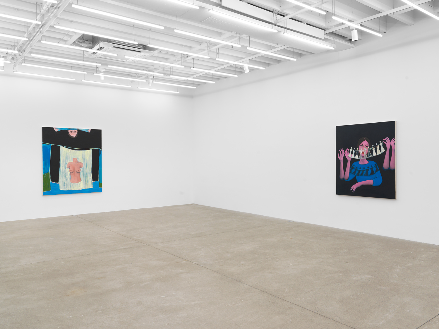 Installation view, Becky Kolsrud: Antechamber, Magenta Plains, New York, NY, 2026