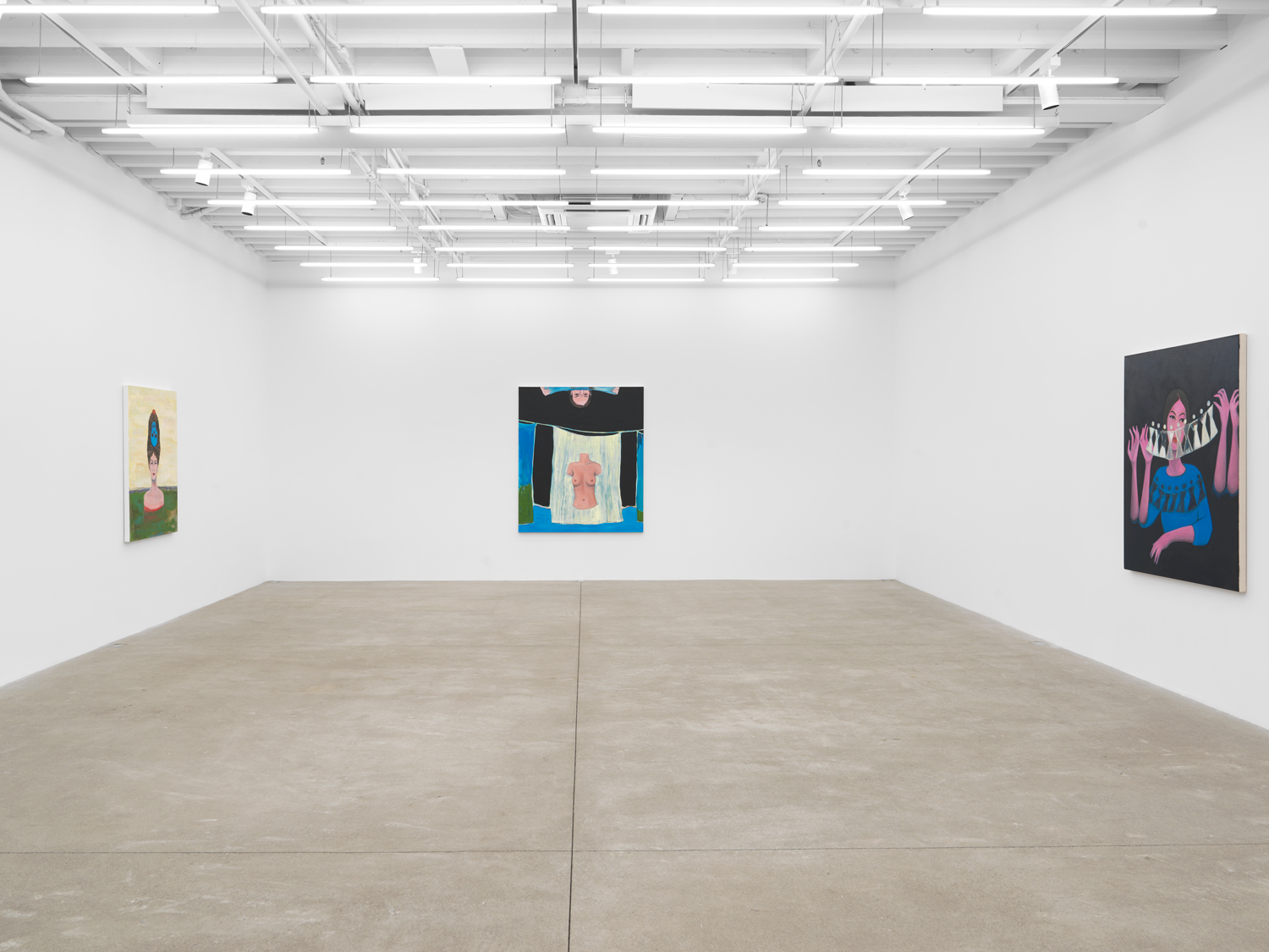 Installation view, Becky Kolsrud: Antechamber, Magenta Plains, New York, NY, 2026