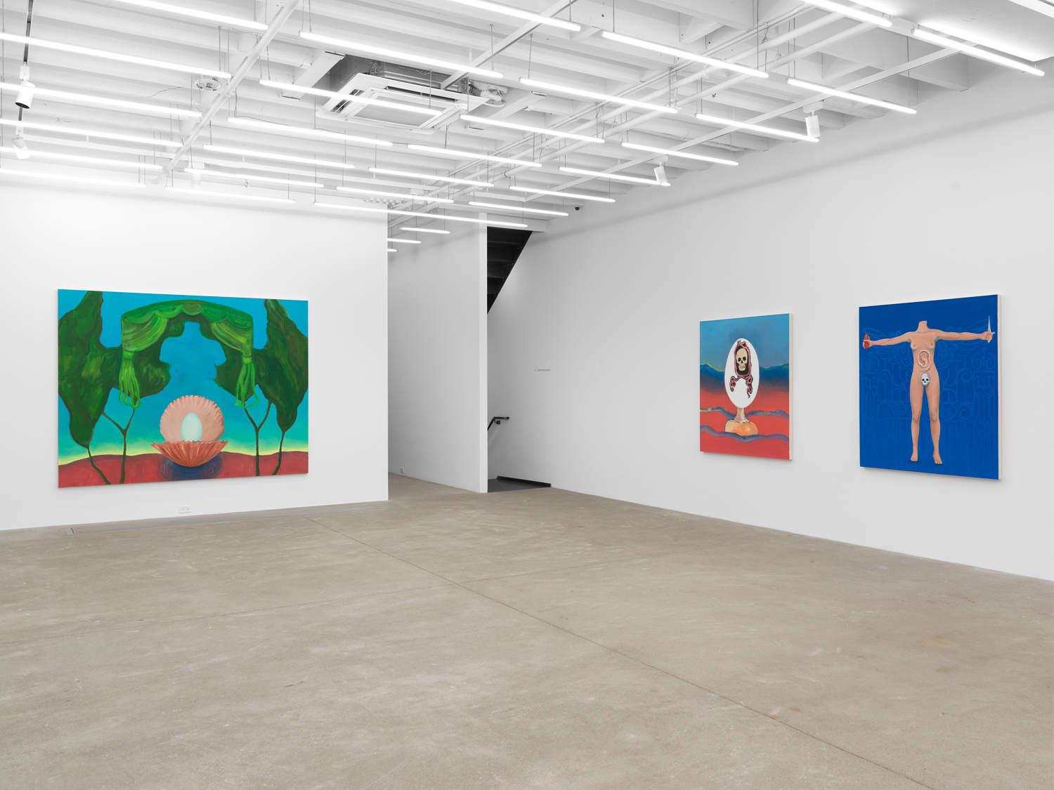 Installation view, Becky Kolsrud: Antechamber, Magenta Plains, New York, NY, 2026