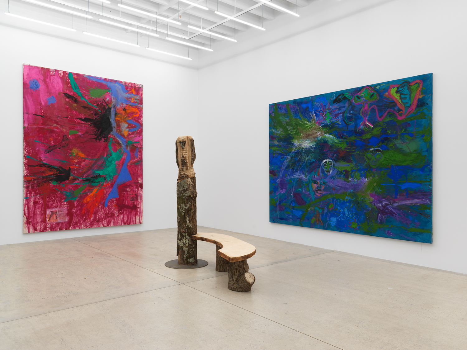 Installation view, Bill Saylor: LOW LEVEL HIGH, Magenta Plains, New York, NY, 2023.