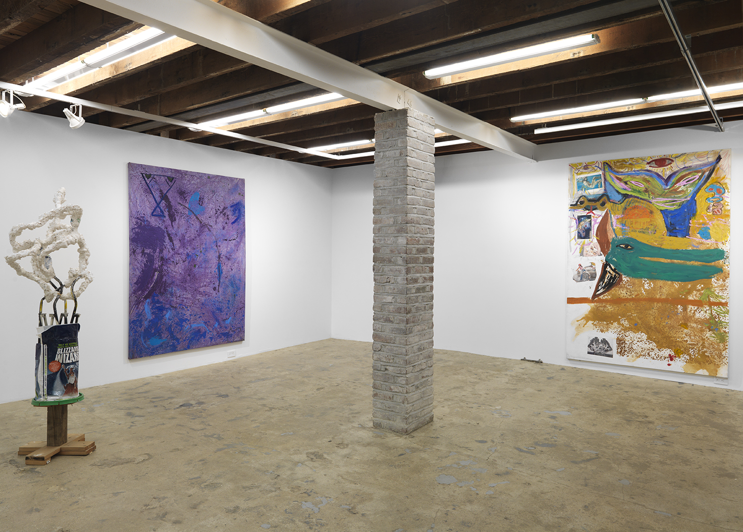 Installation view, Bill Saylor: Shadow Ballers, Magenta Plains, New York, NY, 2017