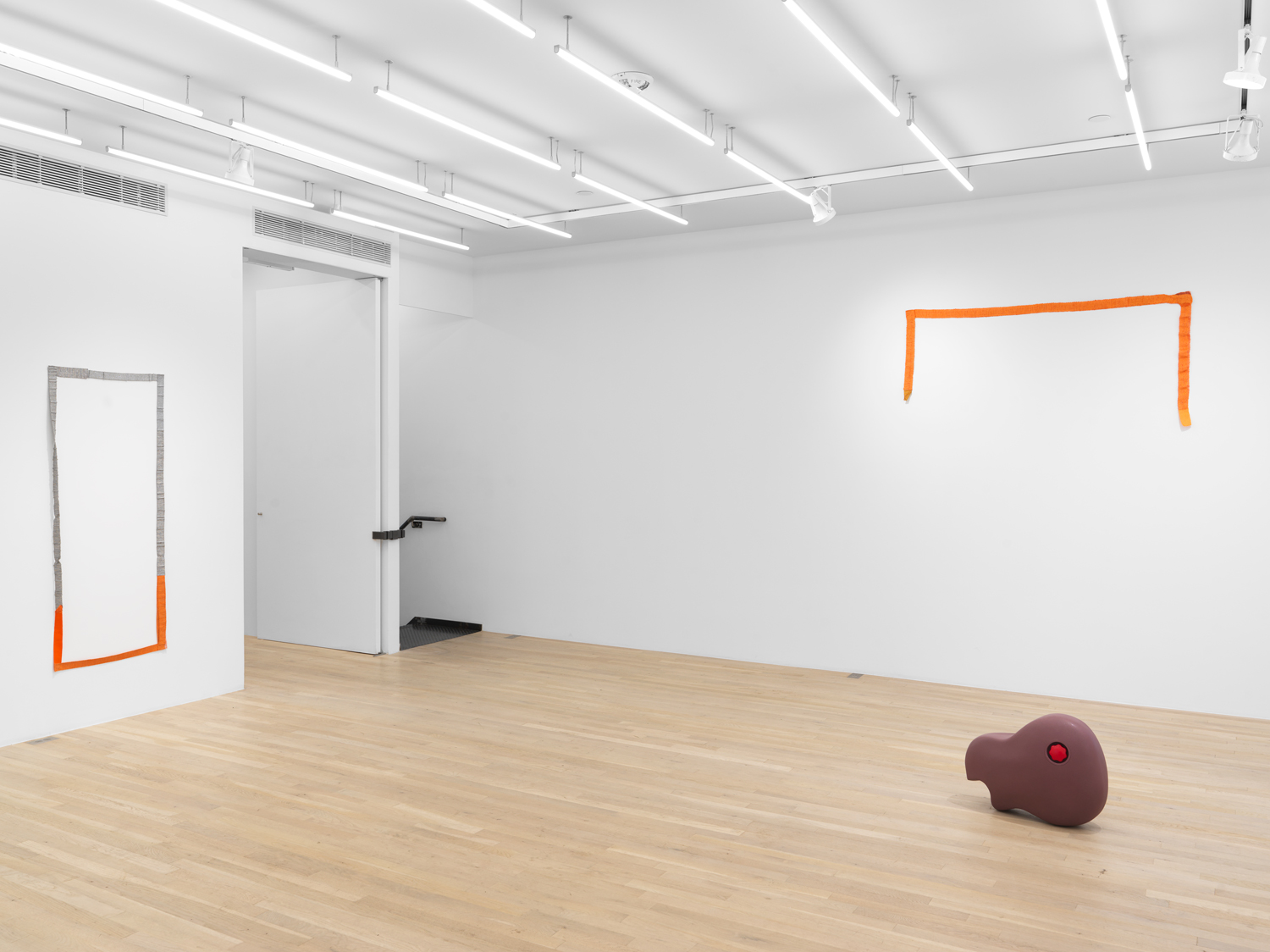 Installation view, Chadwick Rantanen, Eli Coplan, Hana Miletić, Rachel Fäth, Magenta Plains, New York, NY 2024