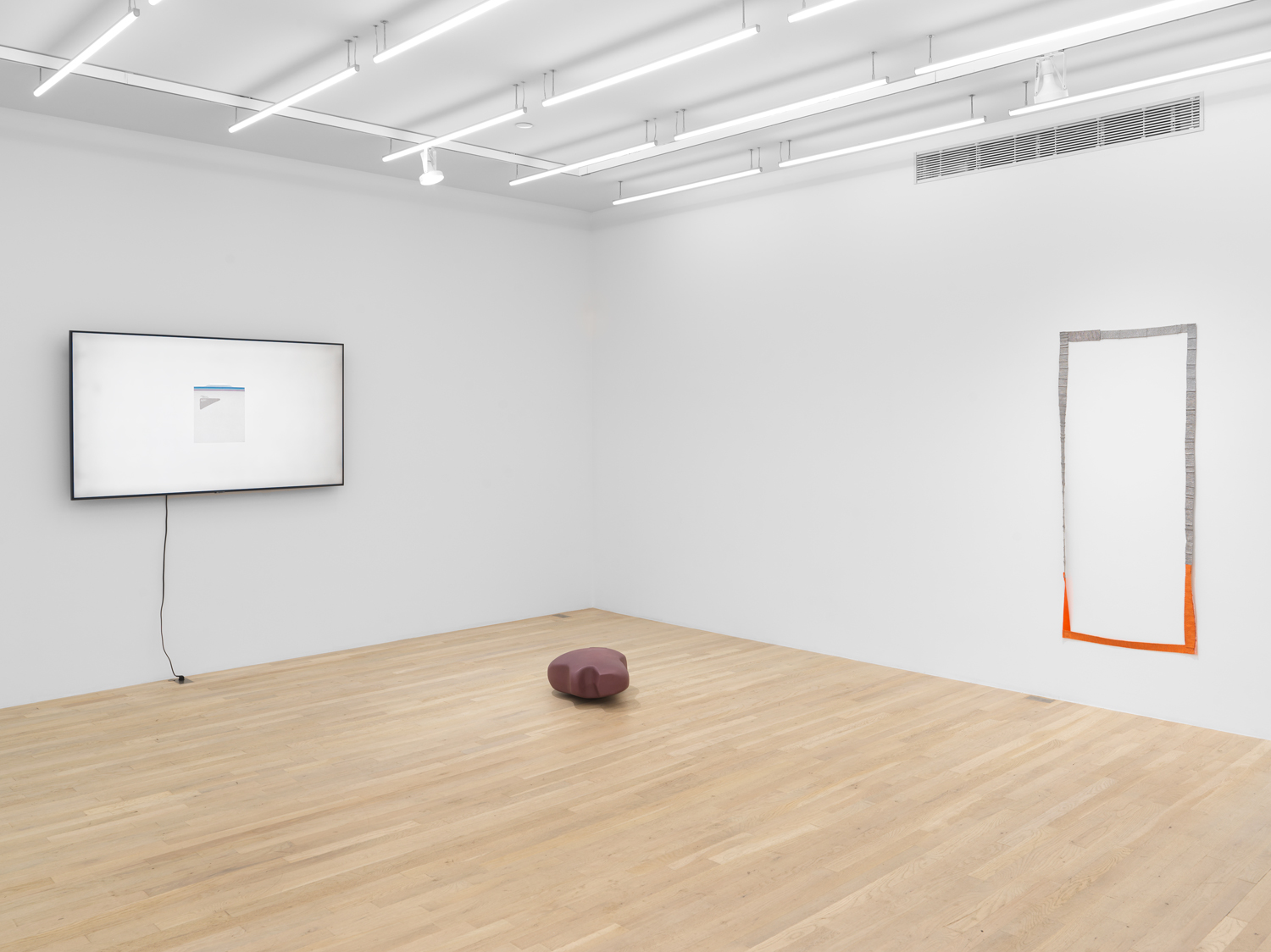 Installation view, Chadwick Rantanen, Eli Coplan, Hana Miletić, Rachel Fäth, Magenta Plains, New York, NY 2024