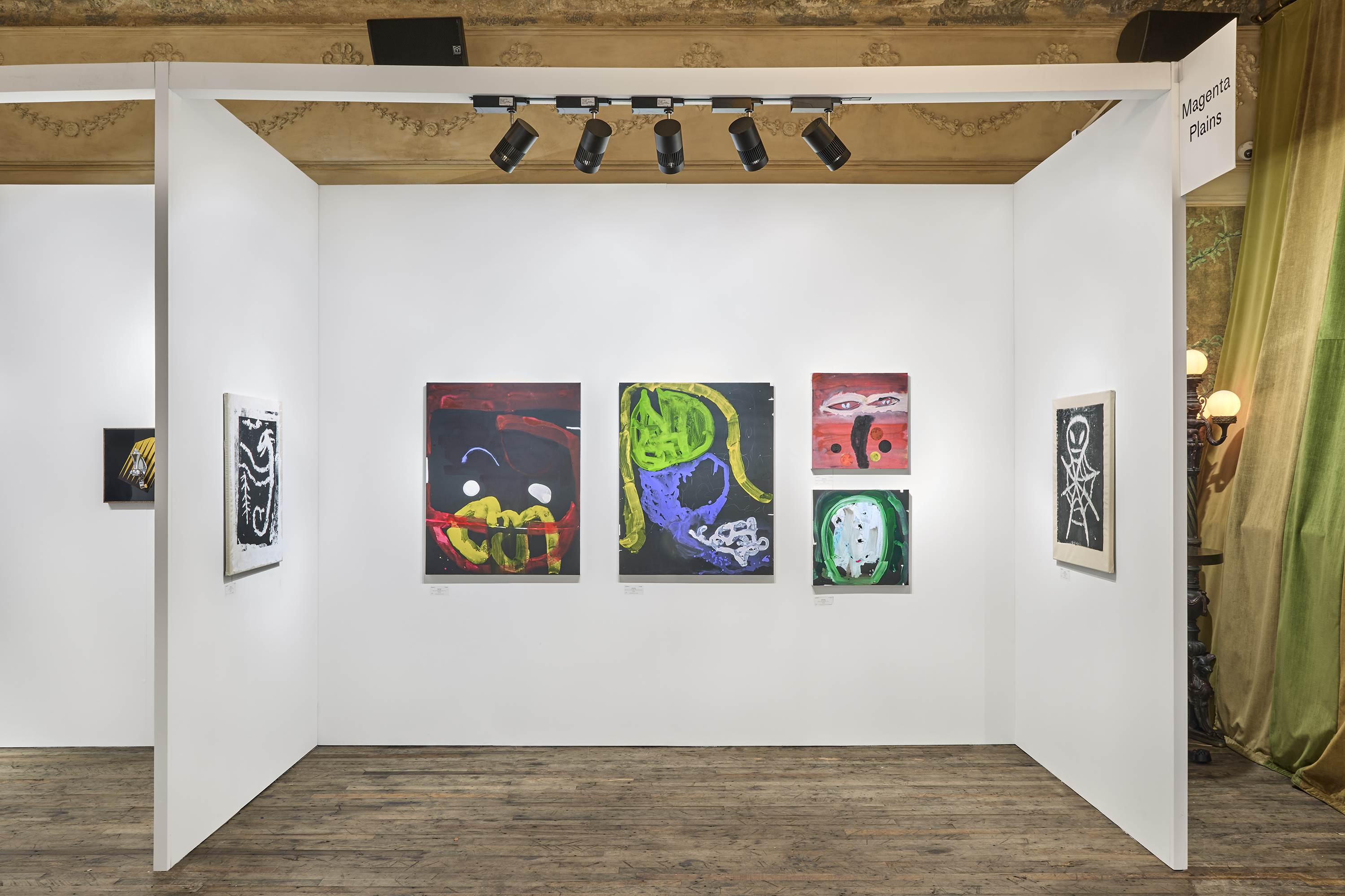 Installation view, Janis Provisor & Bill Saylor, Chelsea Art Fair, Magenta Plains, New York, NY, 2025