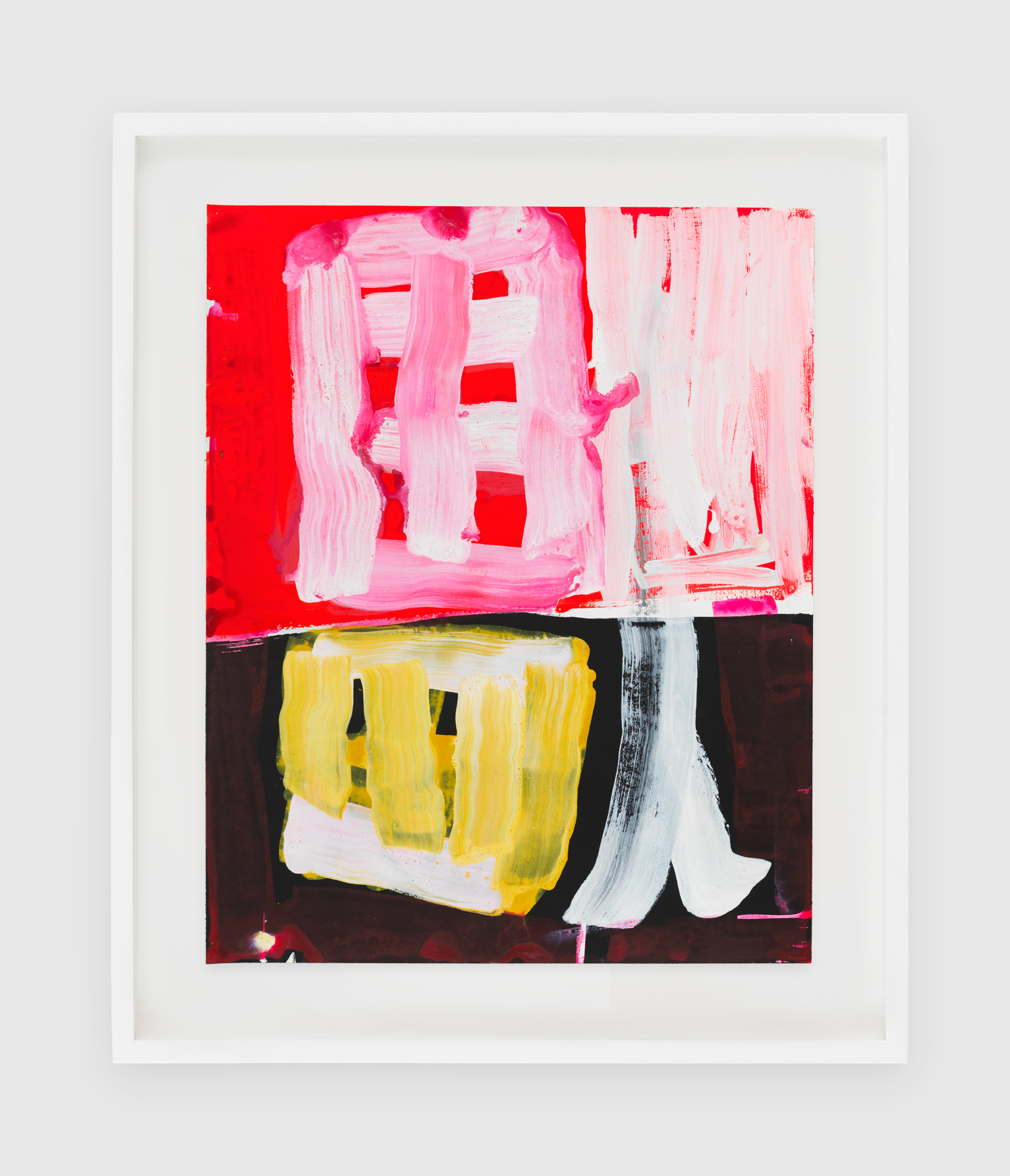 Janis Provisor, Mister, 2020, Watercolor, gouache, pencil, and crayon on paper, Unframed: 20 x 16 in., Framed: 24 3/4 x 20 3/4 in.