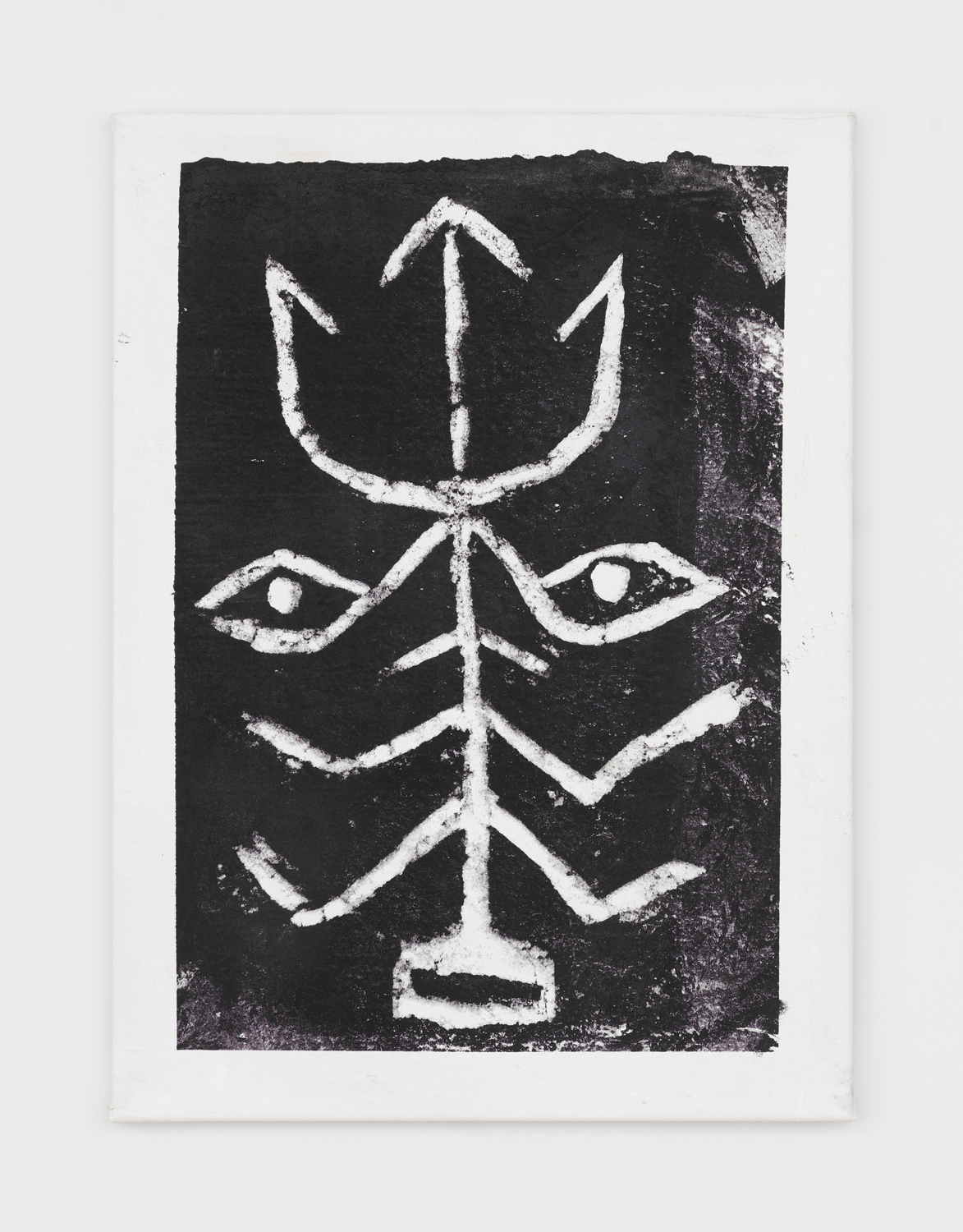 Bill Saylor, Snow Painting, 2024, Acrylic and plastisol on canvas, 30 x 22 in.