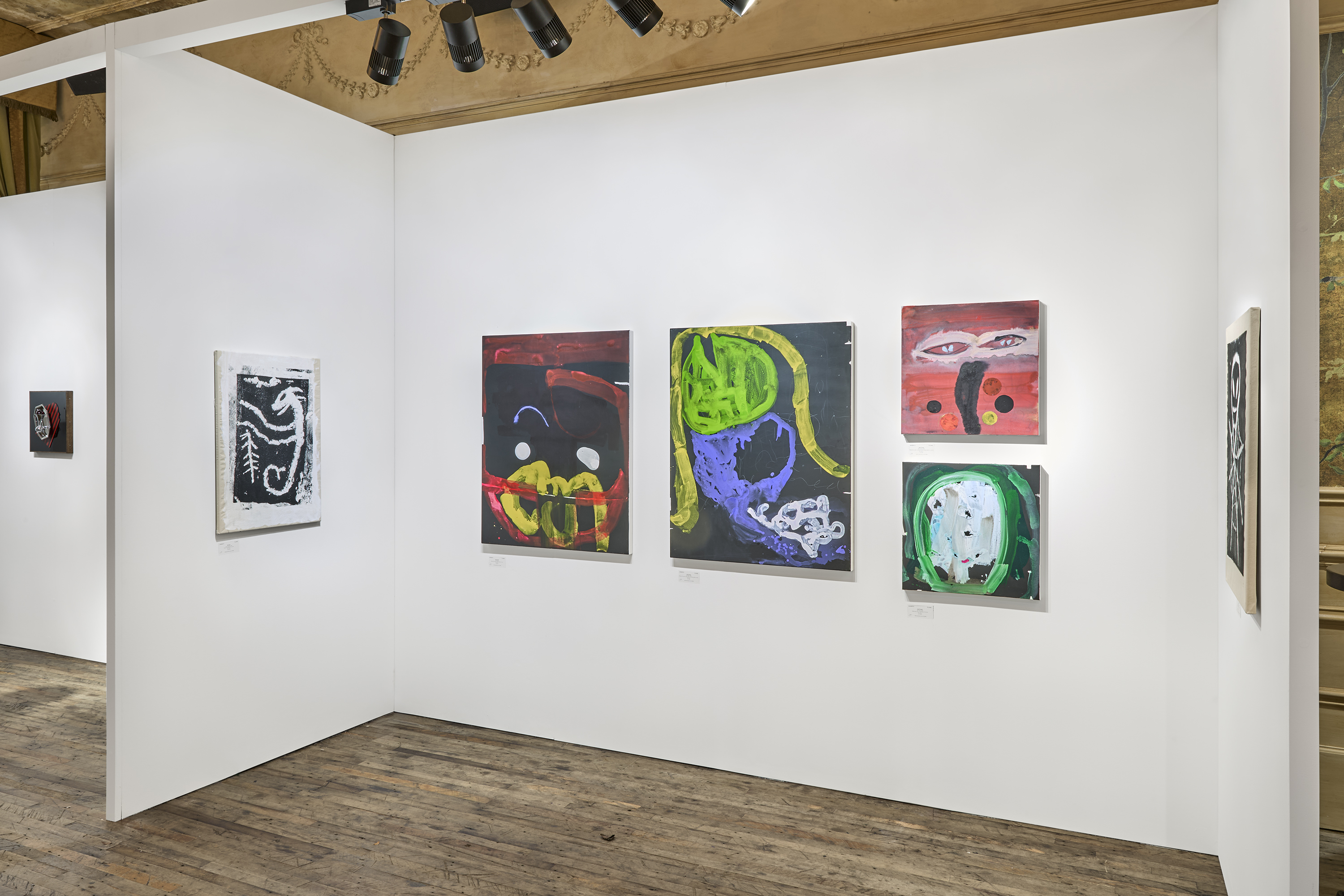 Installation view, Janis Provisor & Bill Saylor, Chelsea Art Fair, Magenta Plains, New York, NY, 2025