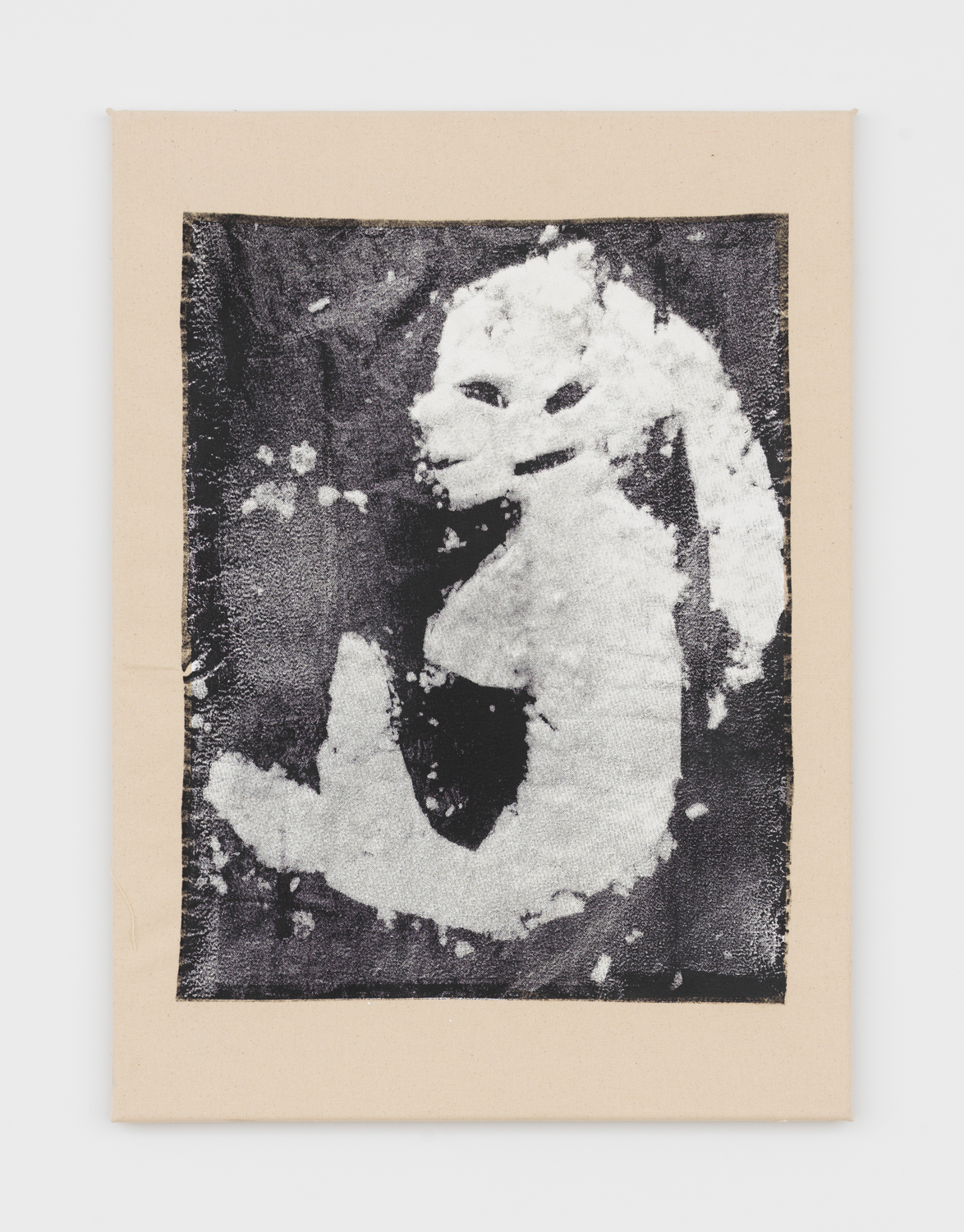 Bill Saylor, Snow Painting, 2024, Acrylic and plastisol on canvas, 30 x 22 in.