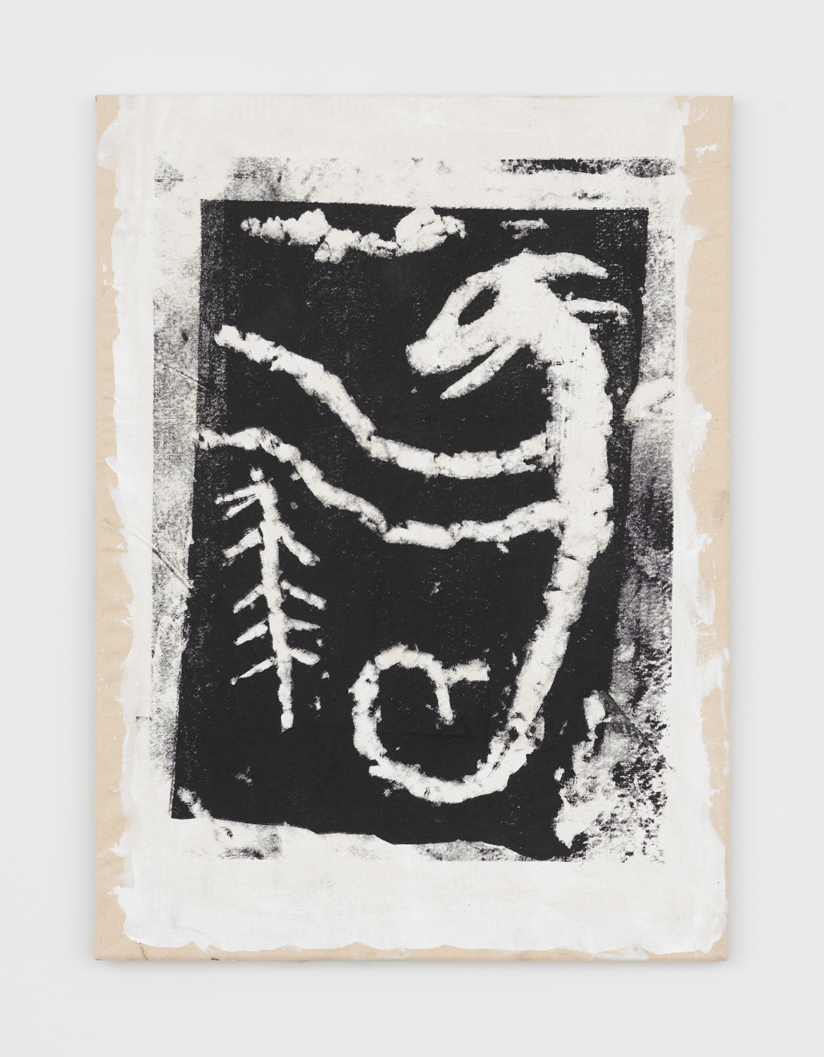 Bill Saylor, Snow Painting, 2024, Acrylic and plastisol on canvas, 30 x 22 in.