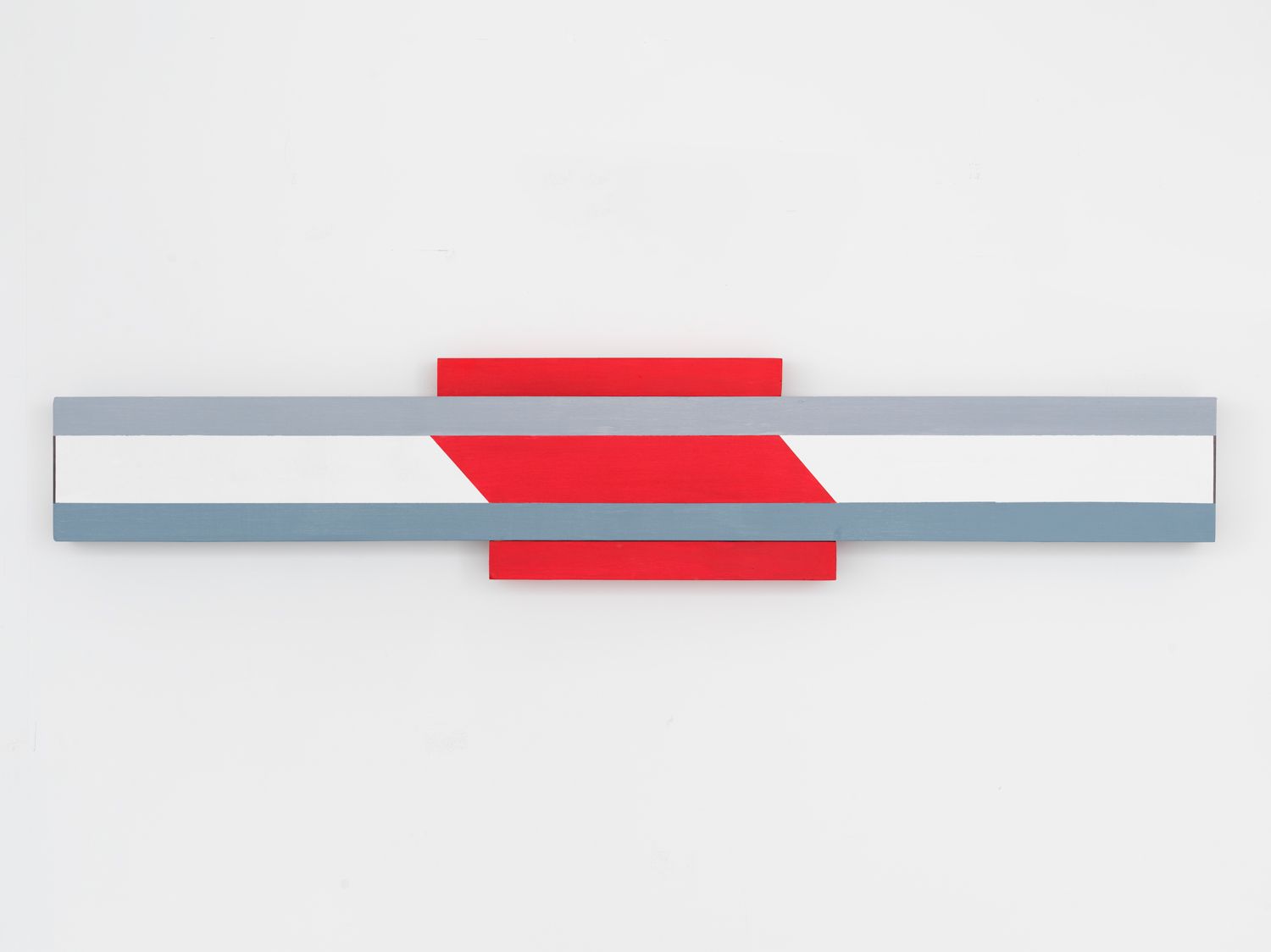 Don Dudley, LX, 2016, acrylic on birch plywood, 11.50h x 60w x 3.25d in.