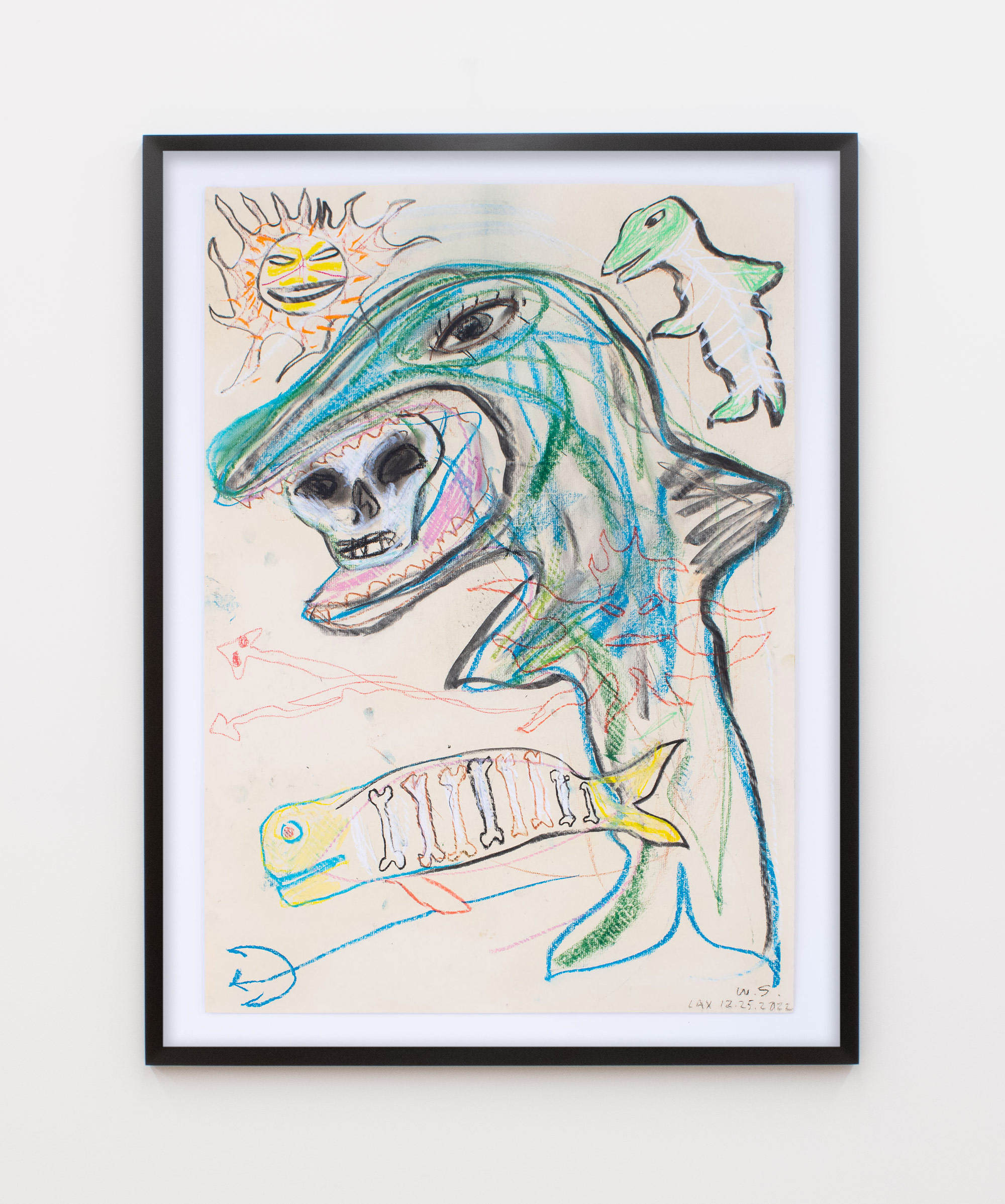 Bill Saylor, Untitled, 2022, Graphite, charcoal, and crayon on paper, 27 1/2 x 19 5/8 in.