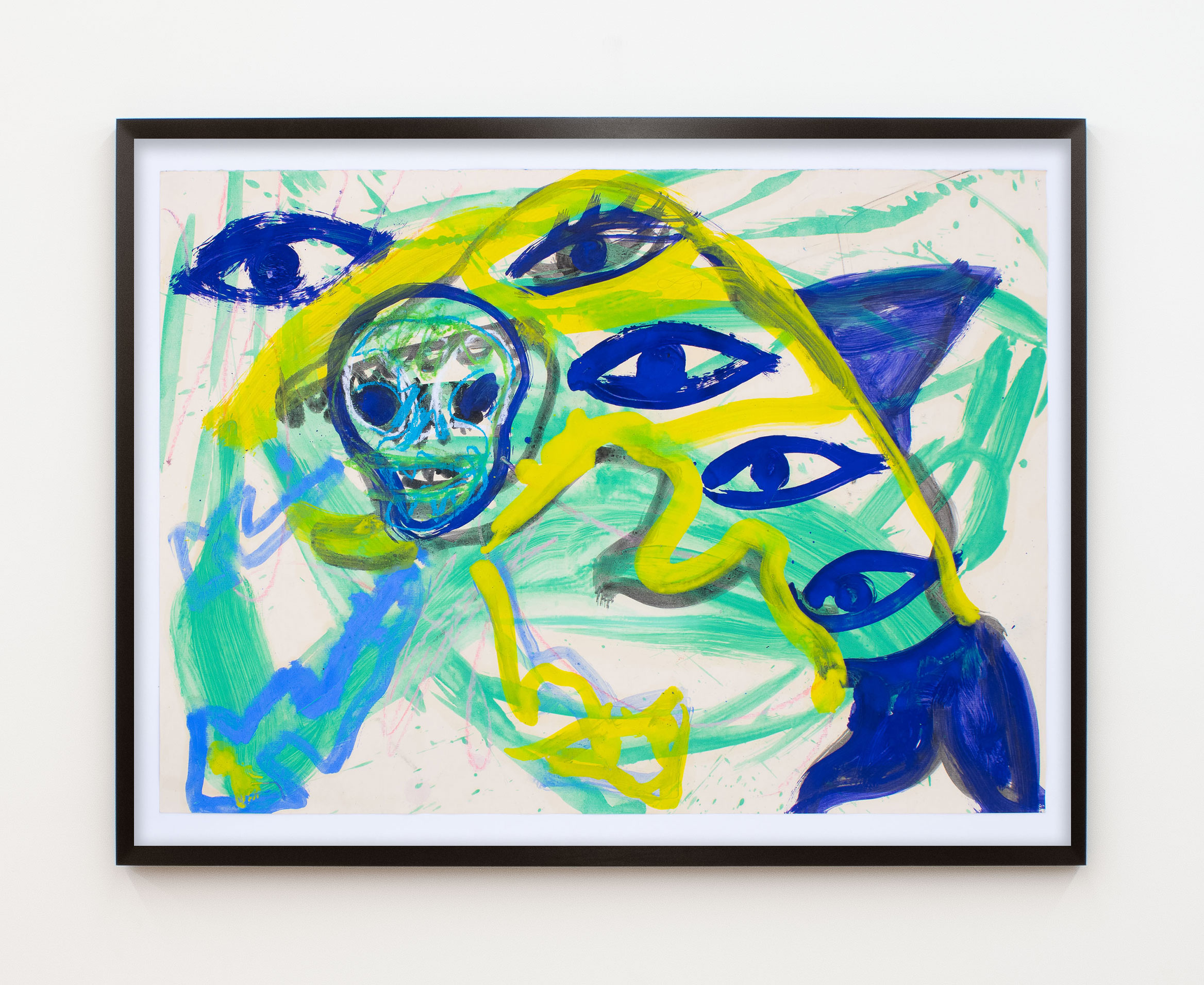 Bill Saylor, Untitled, 2023, Acrylic and crayon on paper, 19 5/8 x 27 1/2 in.