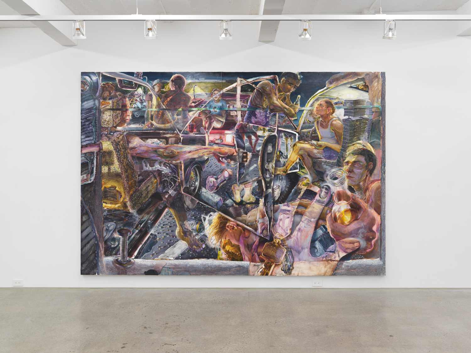 Installation view, Danica Lundy: Three Hole Punch, Magenta Plains, New York, NY 2022.