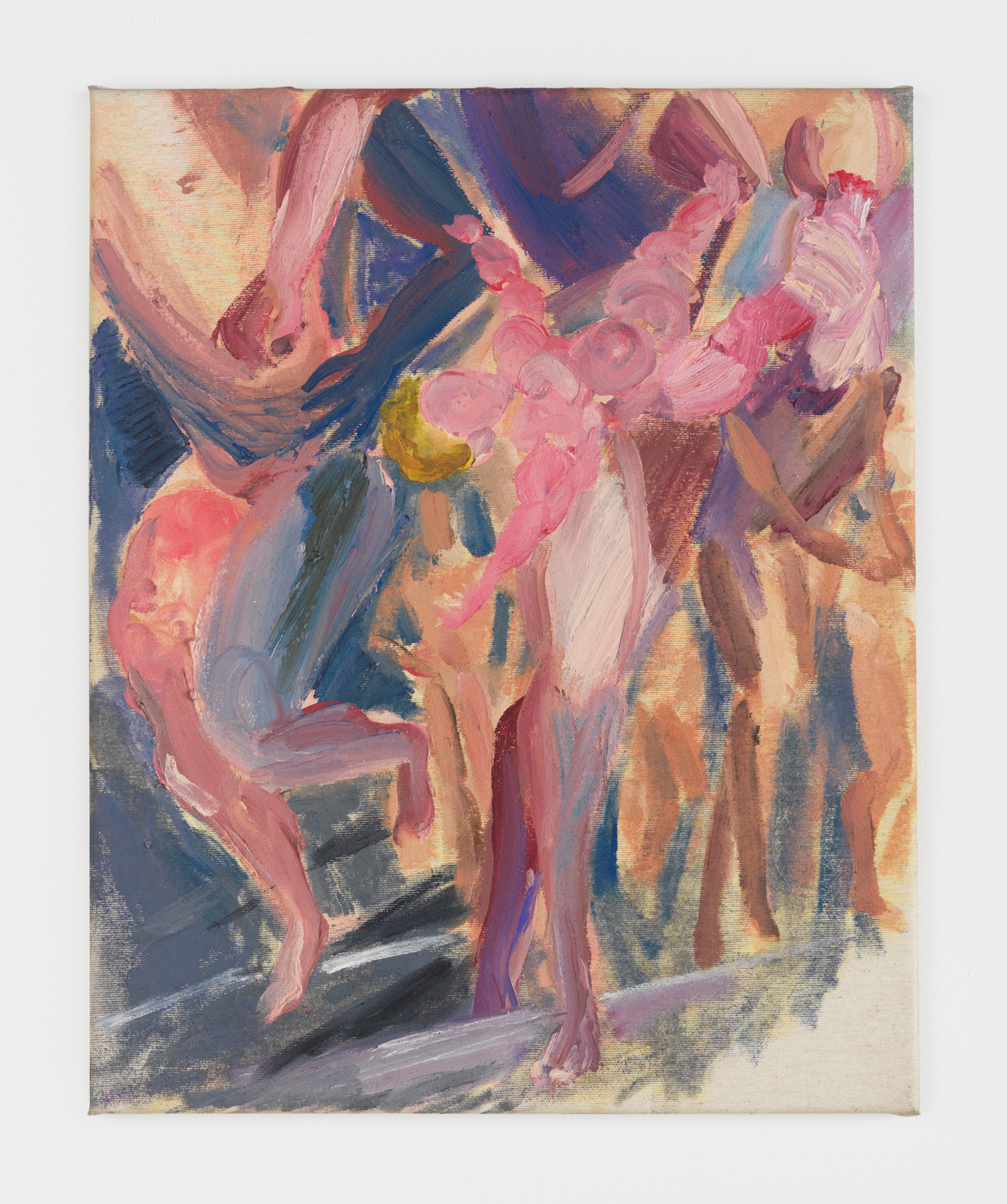 Nazim Ünal Yilmaz, Runners, 2019, Oil on canvas, 19.69h x 15.75w in.