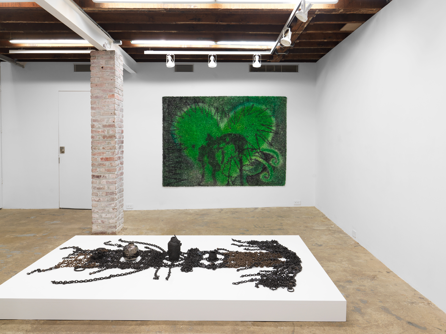 Installation view, Earthly Coil, Magenta Plains, New York, NY, 2021