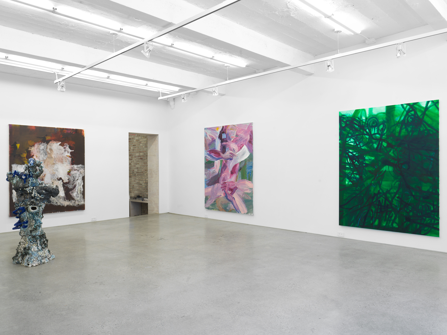 Installation view, Earthly Coil, Magenta Plains, New York, NY, 2021