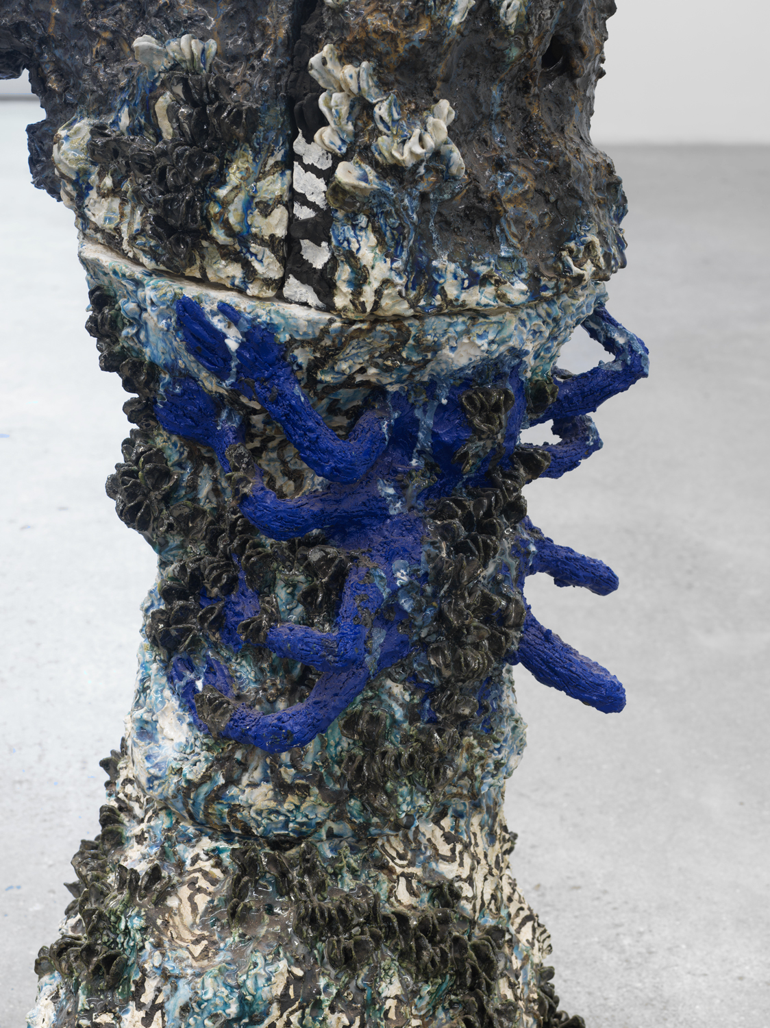 Heidi Lau, Portrait of a Martriarch (detail), 2019, Glazed ceramic, 57h x 27w x 29d in.