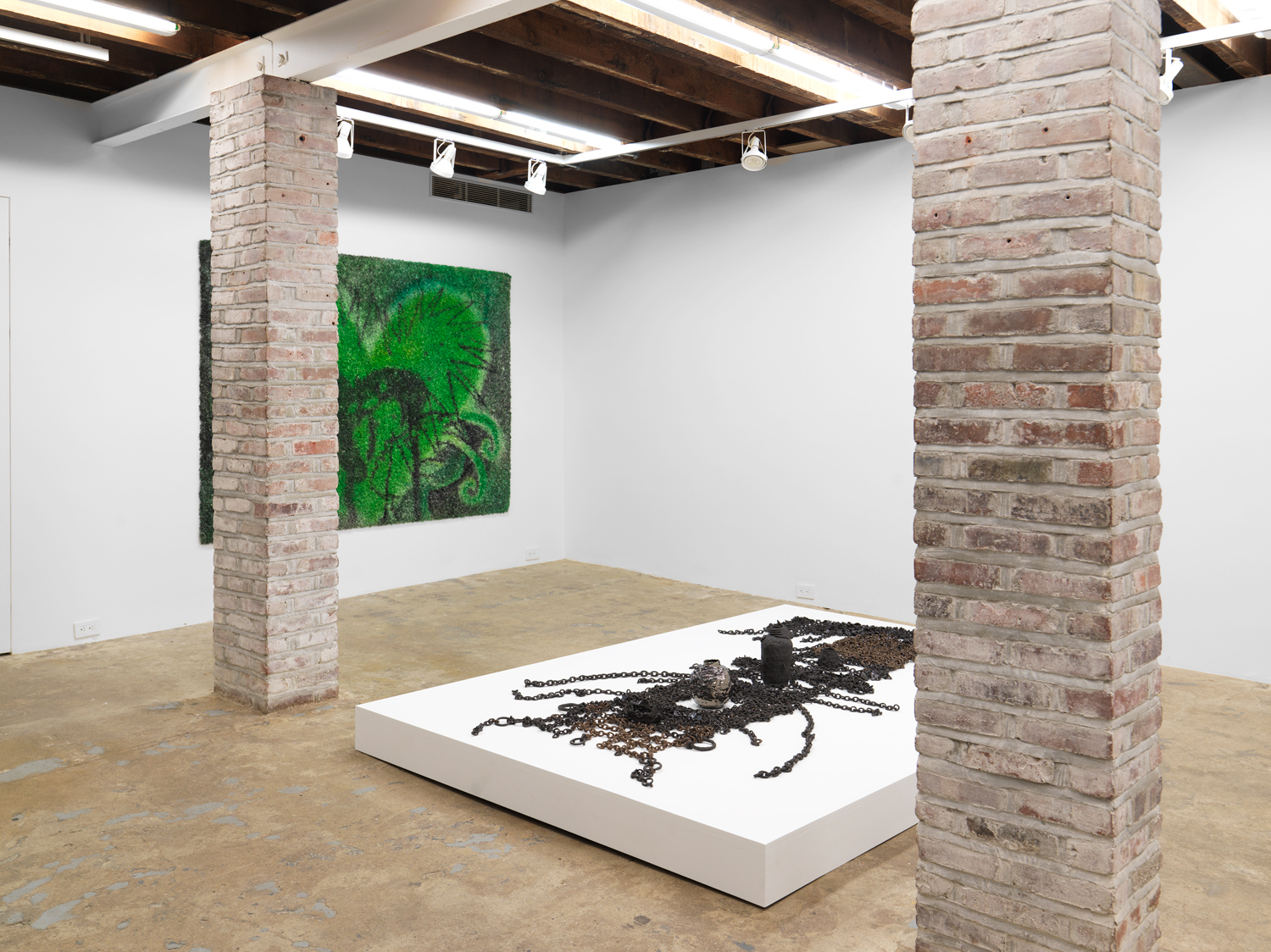 Installation view, Earthly Coil, Magenta Plains, New York, NY, 2021