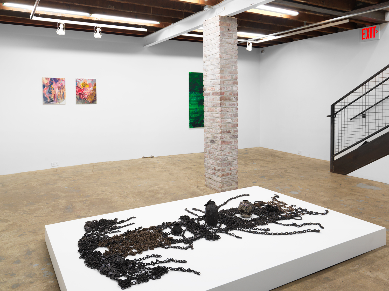 Installation view, Earthly Coil, Magenta Plains, New York, NY, 2021