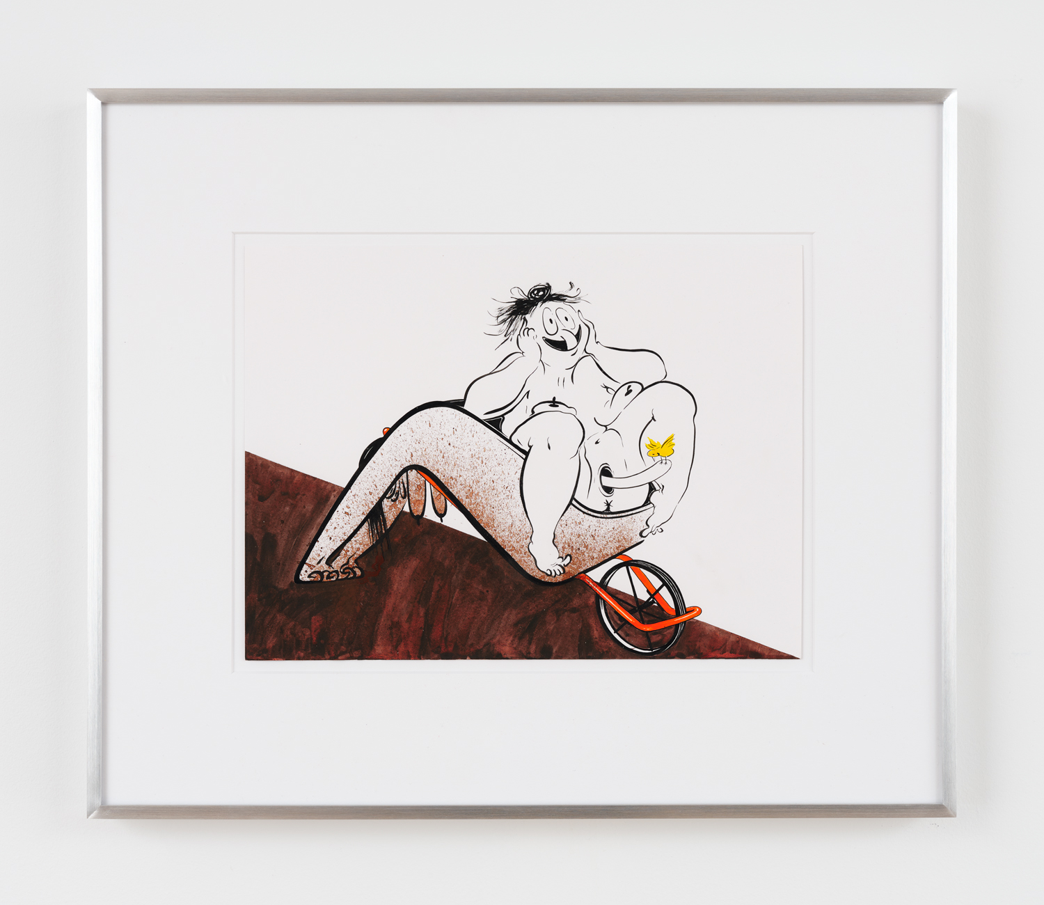 Ebecho Muslimova, Fatebe Liar Haul, 2025, Sumi ink and watercolor on paper, 15 3/4 x 18 3/4 in.