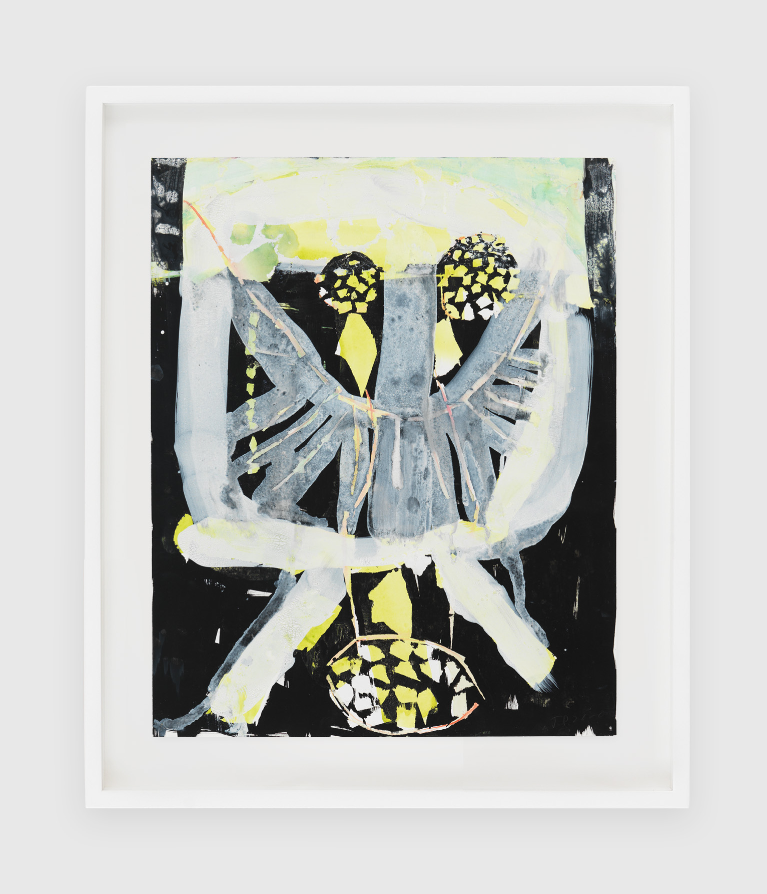 Janis Provisor, Mister, 2020, Watercolor, gouache, pencil, and crayon on paper, Unframed: 20 x 16 in., Framed: 24 3/4 x 20 3/4 in.