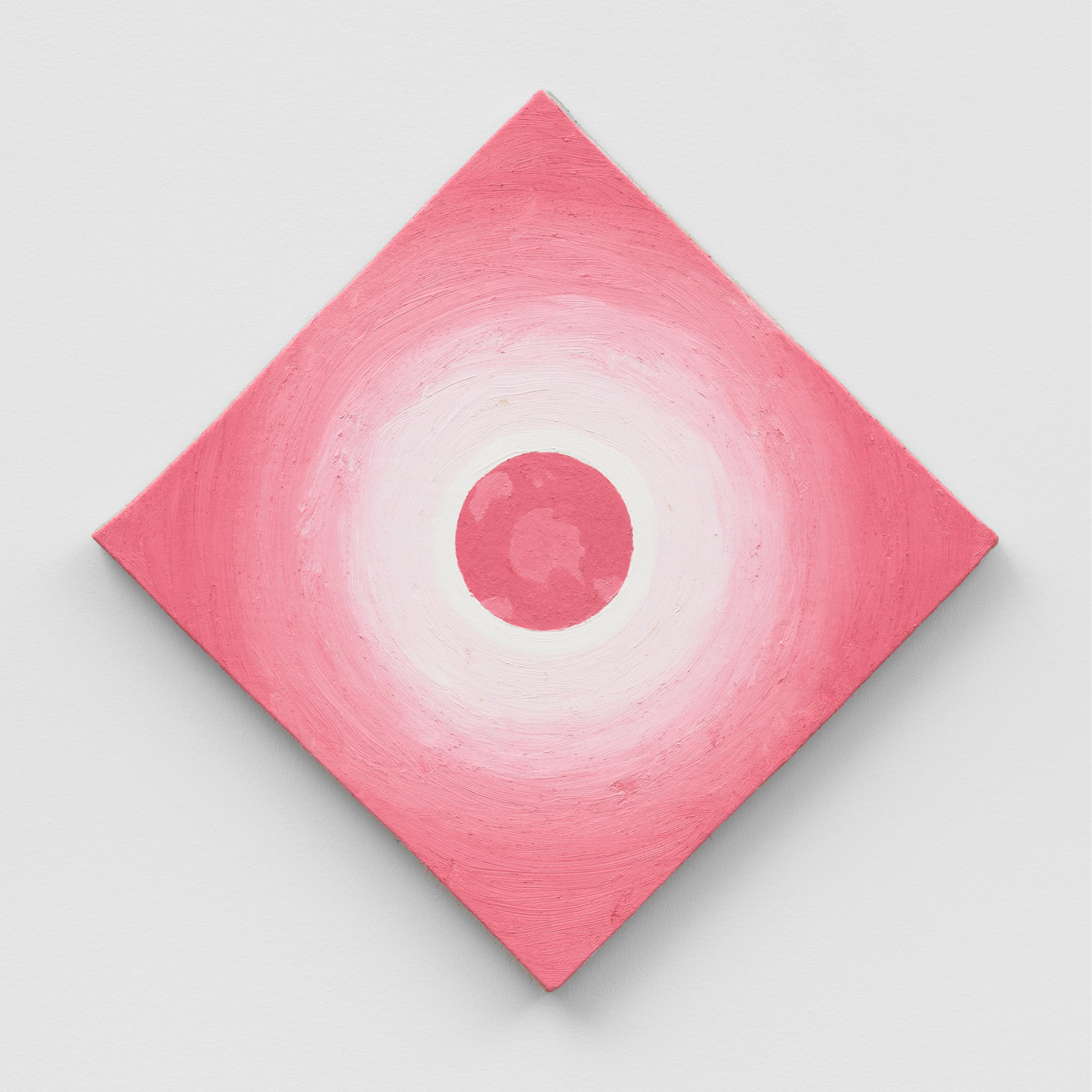 Alex Kwartler, Eclipse (Pink), 2022, Oil on linen, 16 x 16 in.