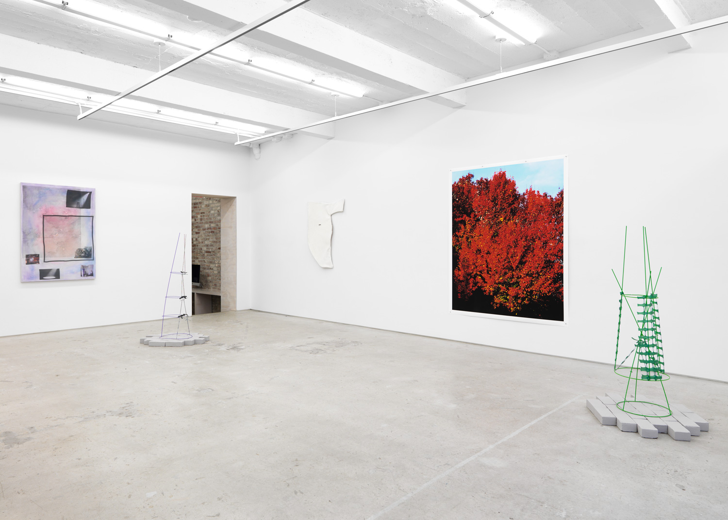Installation view, Frame Structures, Magenta Plains, New York, NY, 2018