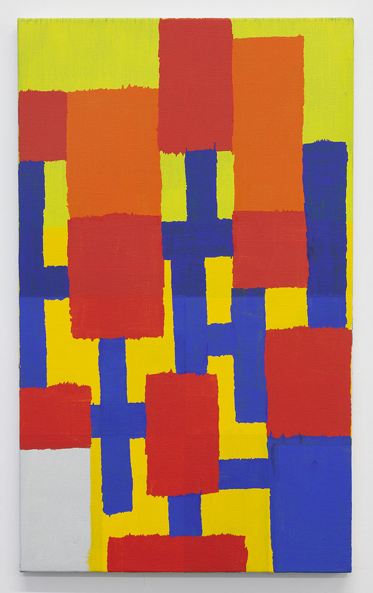 Joshua Abelow, Untitled, 2020, Oil on linen, 30h x 18w x 0.75d in.