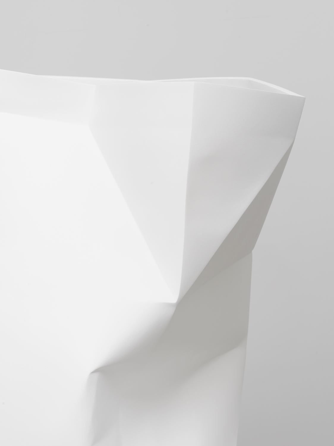 Nathaniel Robinson, Carton (1) detail, 2019, fiberglass-reinforced gypsum cement, paint, sculpture: 27h x 18w x 18d in; plinth: 28h x 24w x 24d in; overall: 55h x 24w x 24d in.