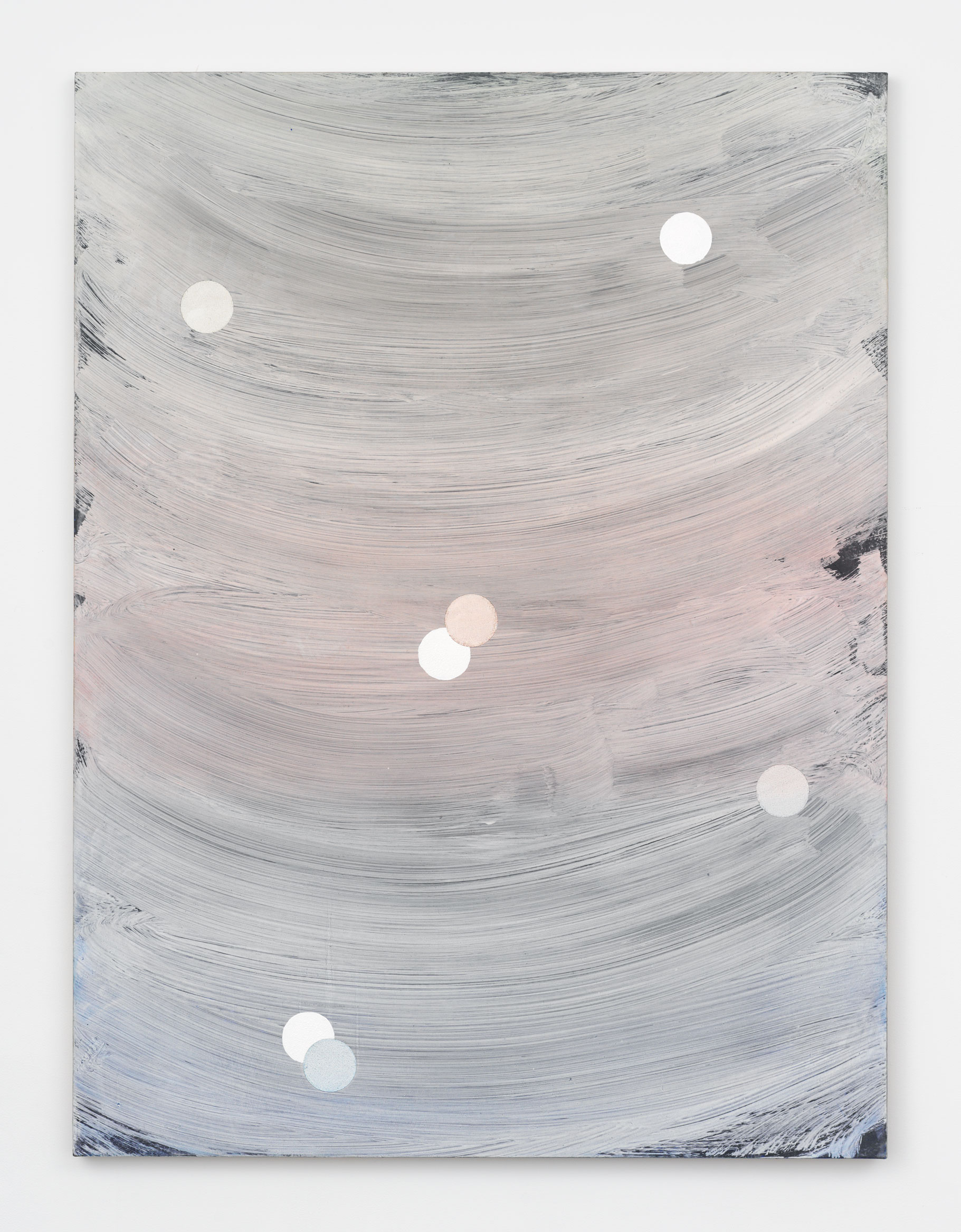 Alex Kwartler, Untitled, 2019, oil and plaster on canvas, 48h x 36w in.