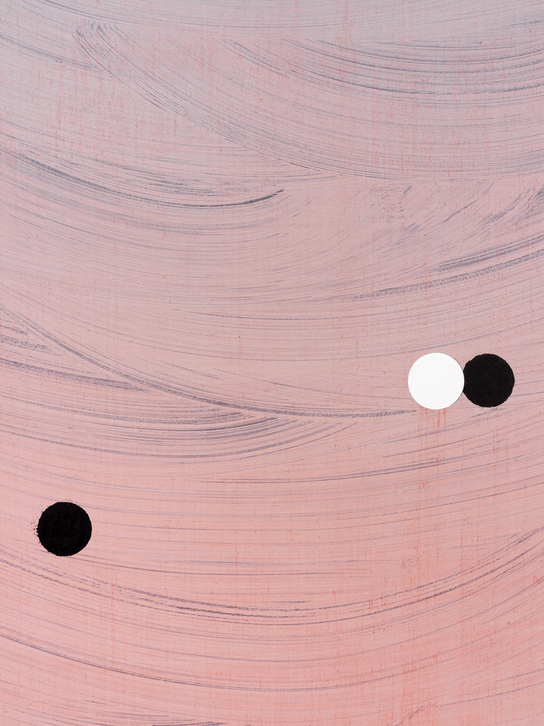 Alex Kwartler, Untitled (dusk) (detail), 2019, acrylic and oil on canvas, 72h x 48w in.