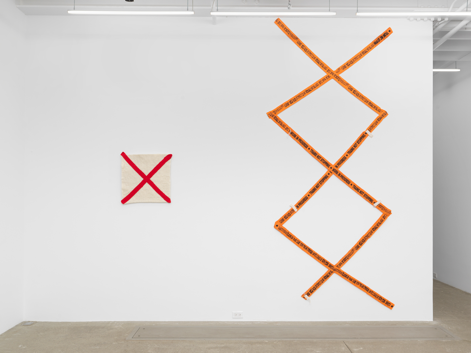 Installation view, Hana Miletić: Desire Lines, Magenta Plains, New York, NY