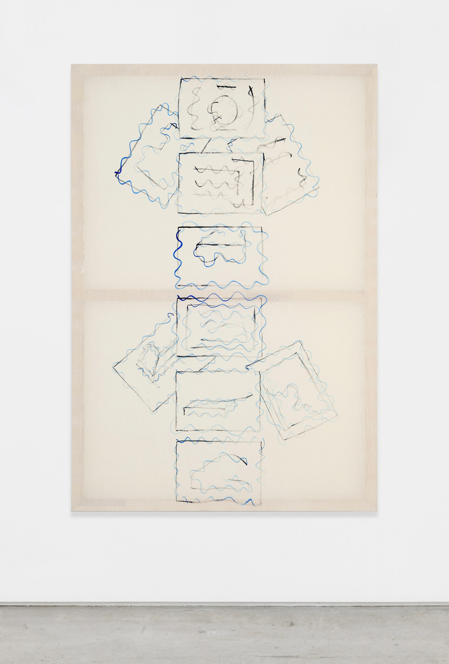 Gerda Scheepers, Design, 2009, acrylic paint on fabric, 62.99h x 43.31w in.