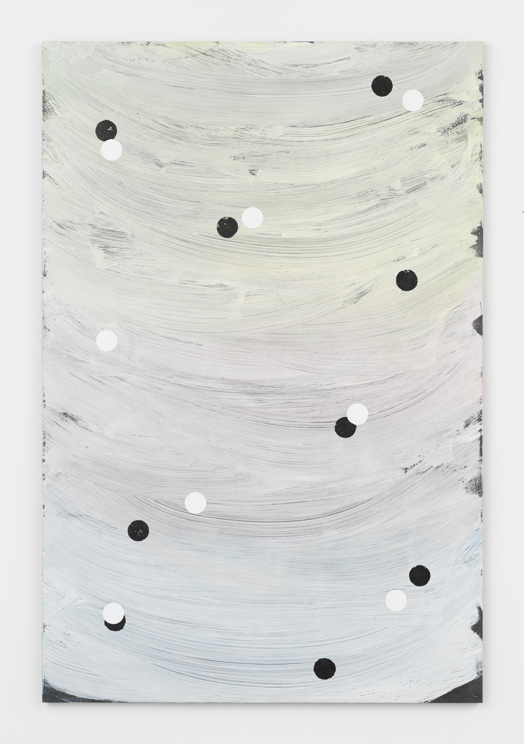 Alex Kwartler, Untitled, 2019, plaster, acrylic, and oil on linen, 72h x 48w in.