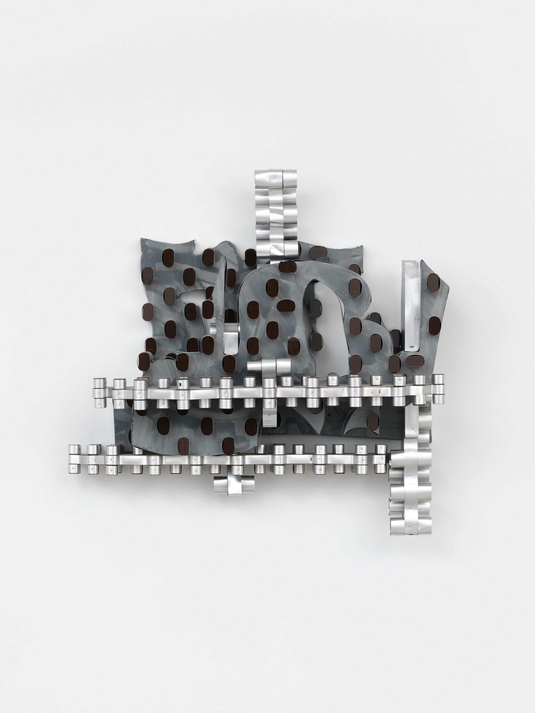 Anne Libby, meeting the horizon with 10 fingers, 2018, plywood, venetian blinds, formica, 28h x 27w x 11d in.