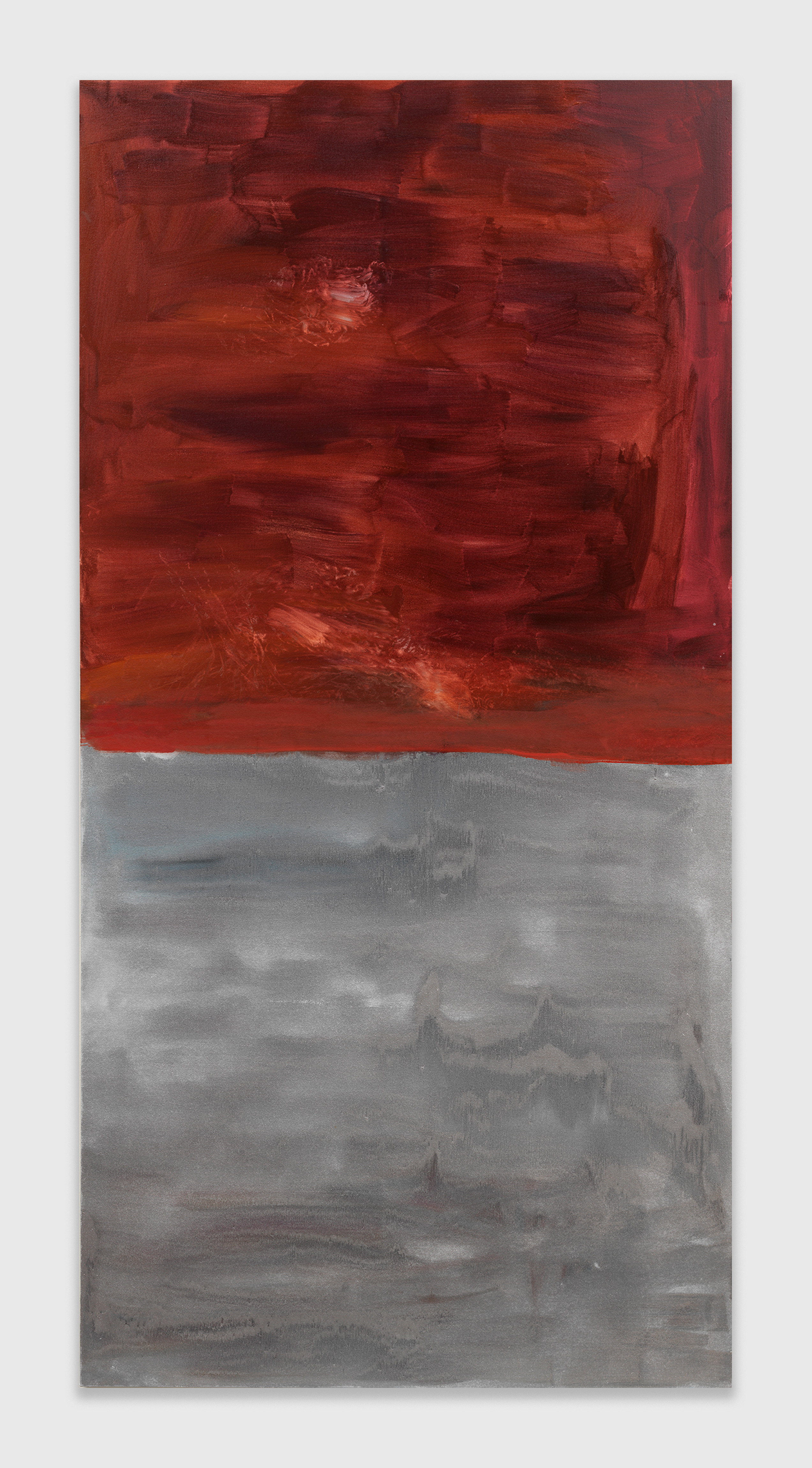 Jane Swavely, Untitled Double Square, 2023, Oil on canvas, 90 x 45 in.