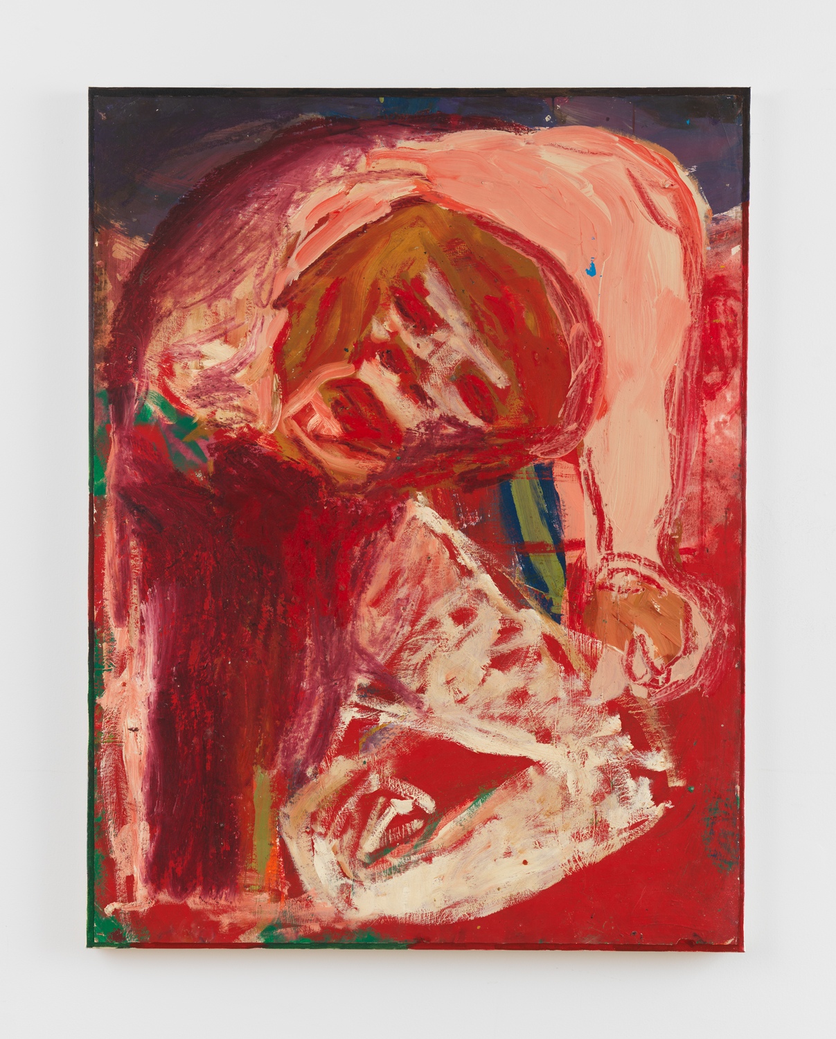 Roberto Juarez, Arm Dance, 1982, Acrylic paint and oil stick on paper mounted on canvas, 50 x 38 in.